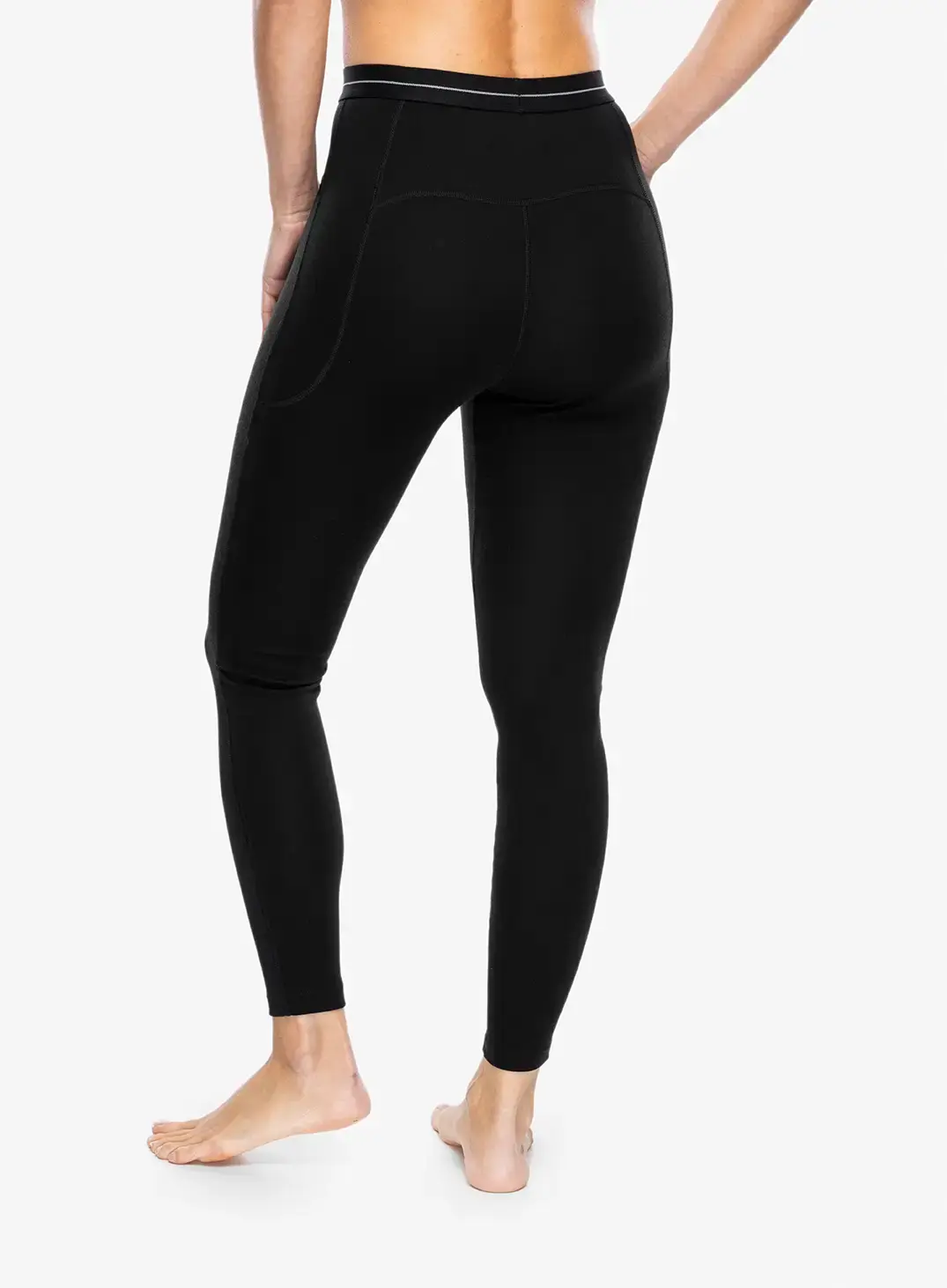 Moteriškos termo tamprės Icebreaker 300 Merino Fine Polar Leggings - black