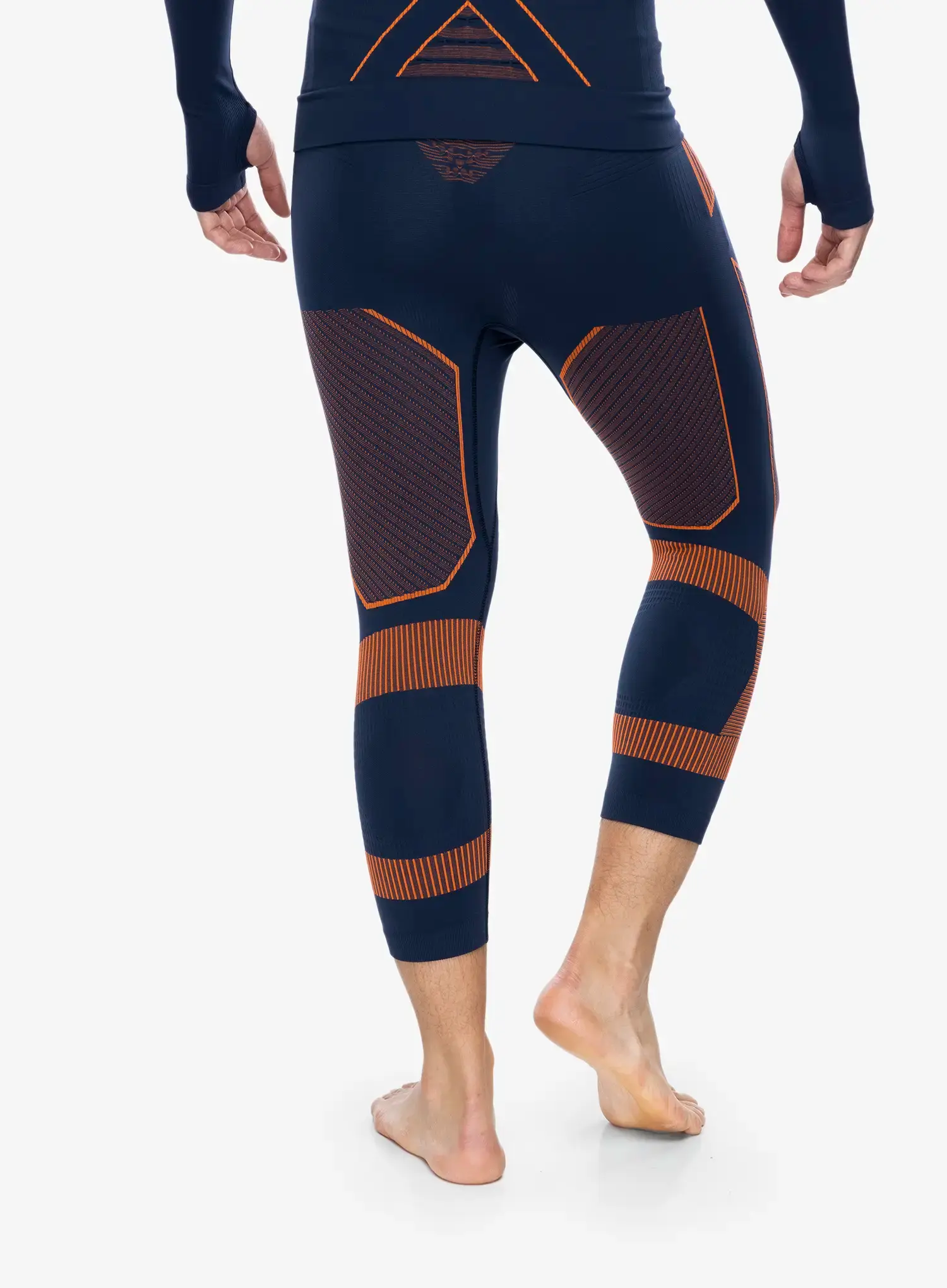 Termo tamprės X-Bionic Energy Accumulator Light Pants 3/4 - marine/orange