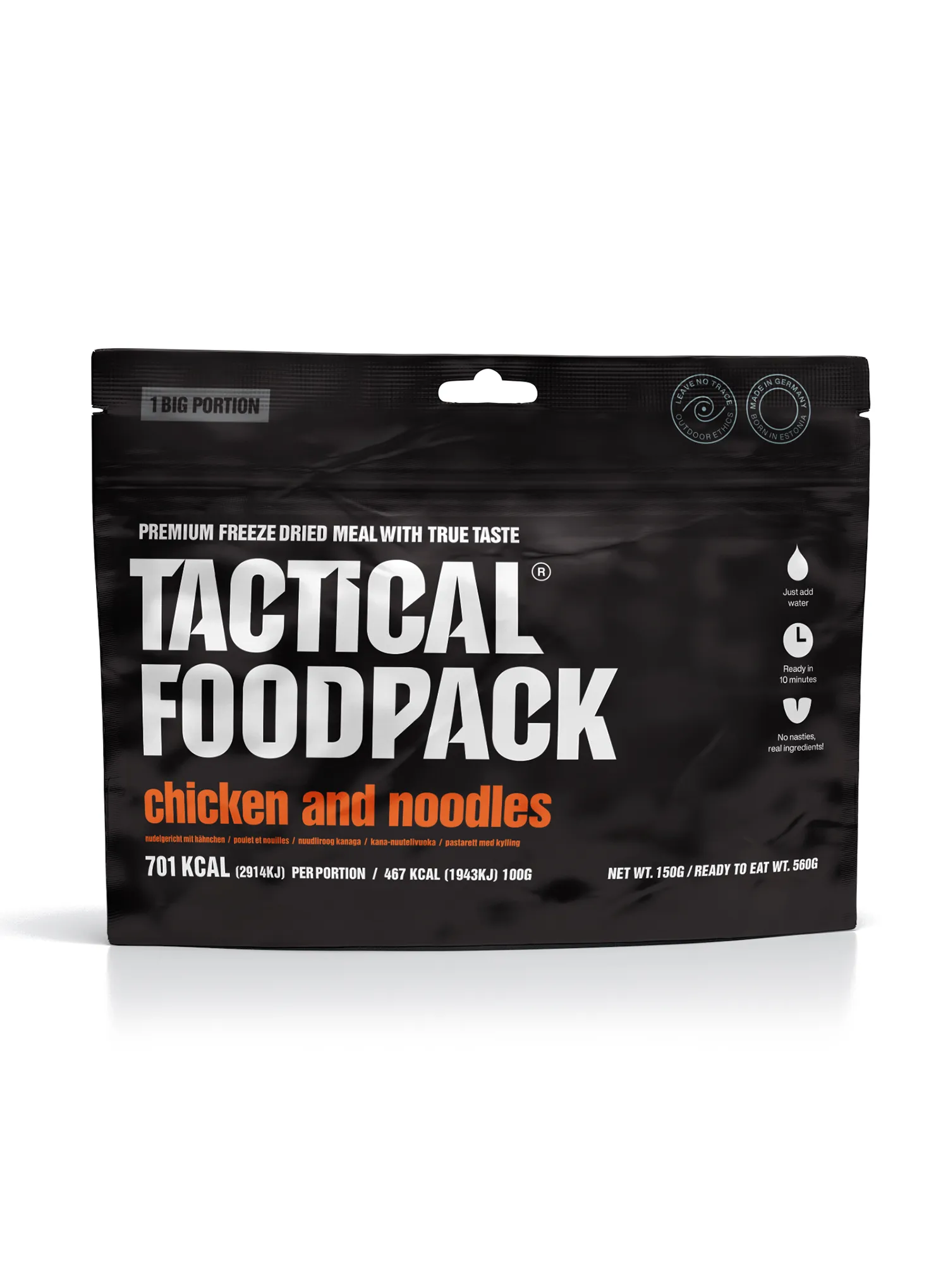 Liofilizatas Tactical Foodpack Patiekalas su vištiena ir makaronais 560 g