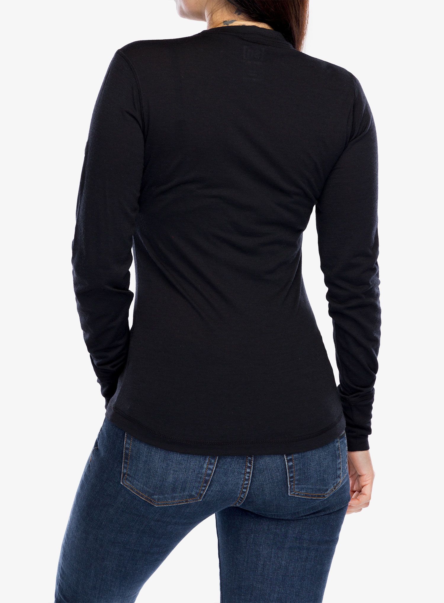 Marškinėliai ilgomis rankovėmis moterims Super.natural Tundra175 Ls - jet black