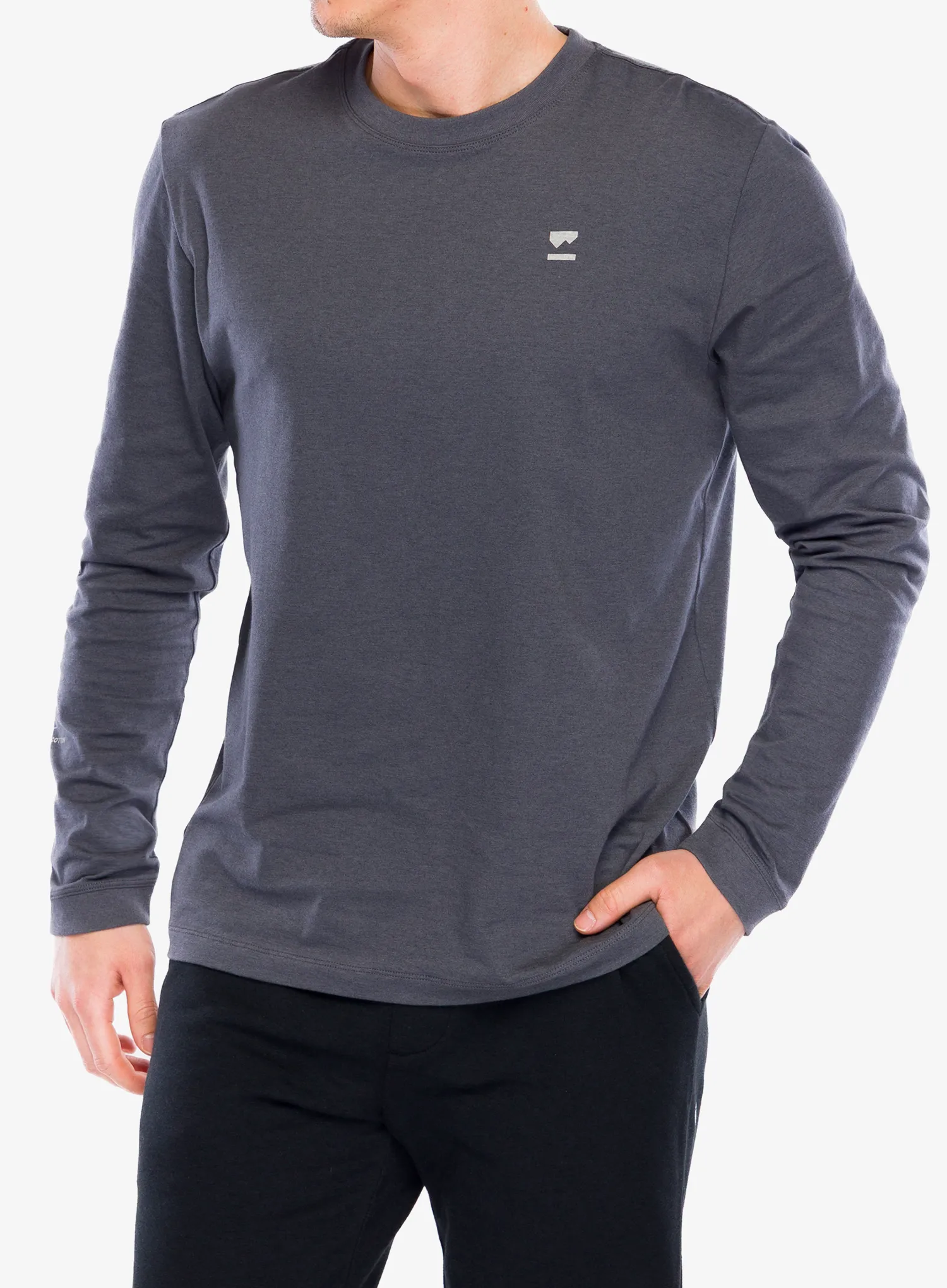 Longsleeve Mons Royale Yonder Merino Organic Cotton Long Sleeve - vintage black