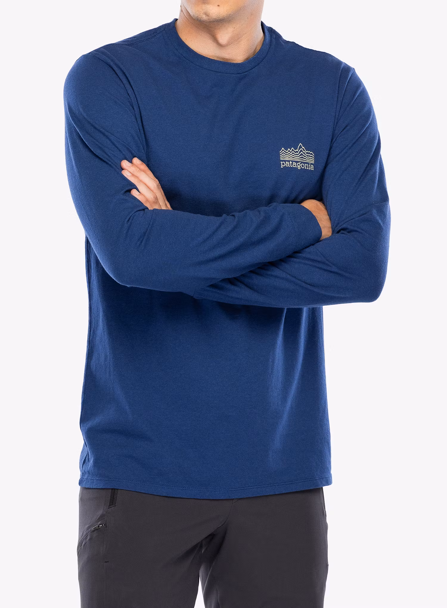 Longsleeve Patagonia L/S Strataspire Responsibili-Tee - clement blue