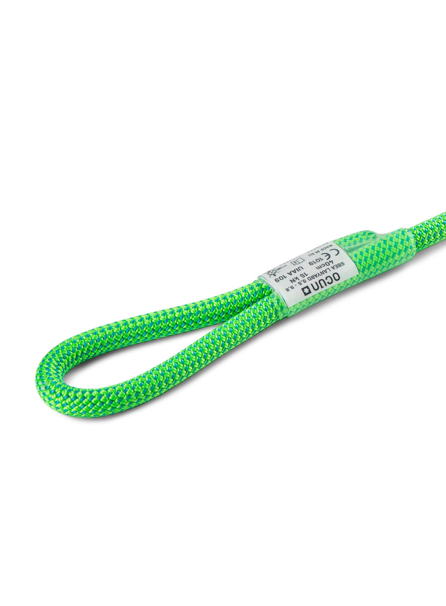 Smūgio sugėrėjas Ocun Sbea Lanyard 9,8 mm 40 cm - green/icemint