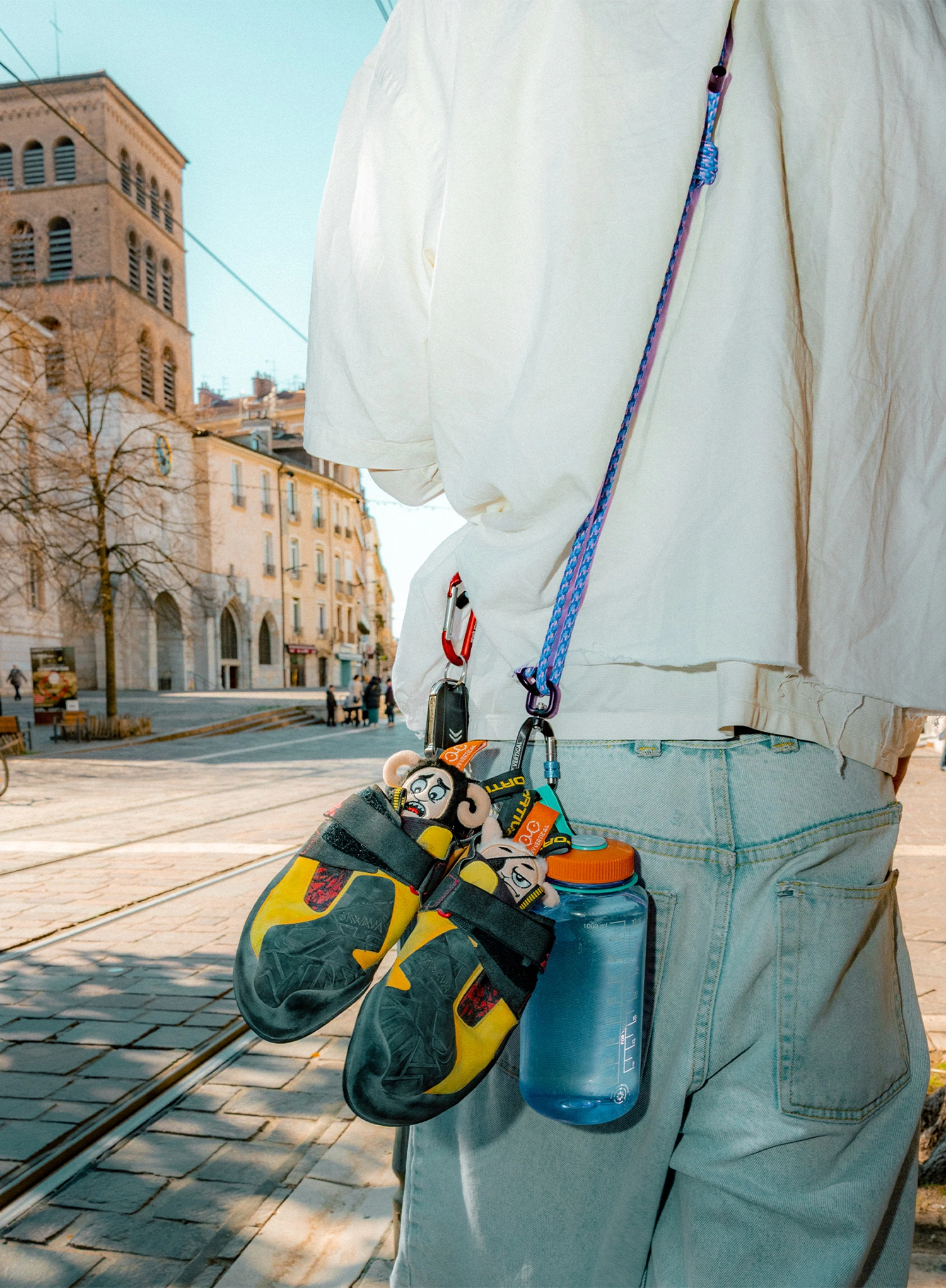 Telefono virvelė Y&Y Vertical Vertical Leash - blue