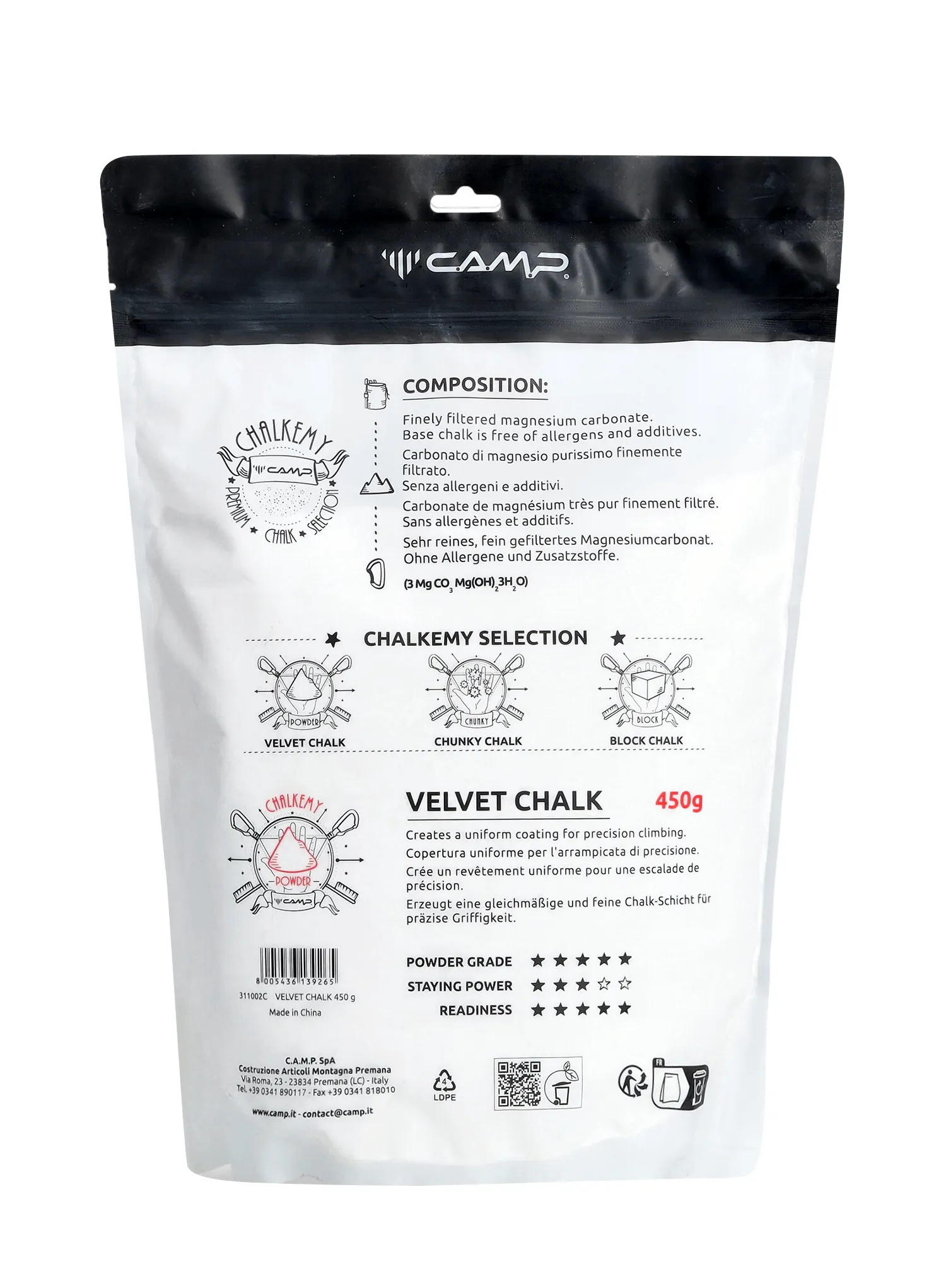 Magnezija Camp Velvet Chalk 450 g