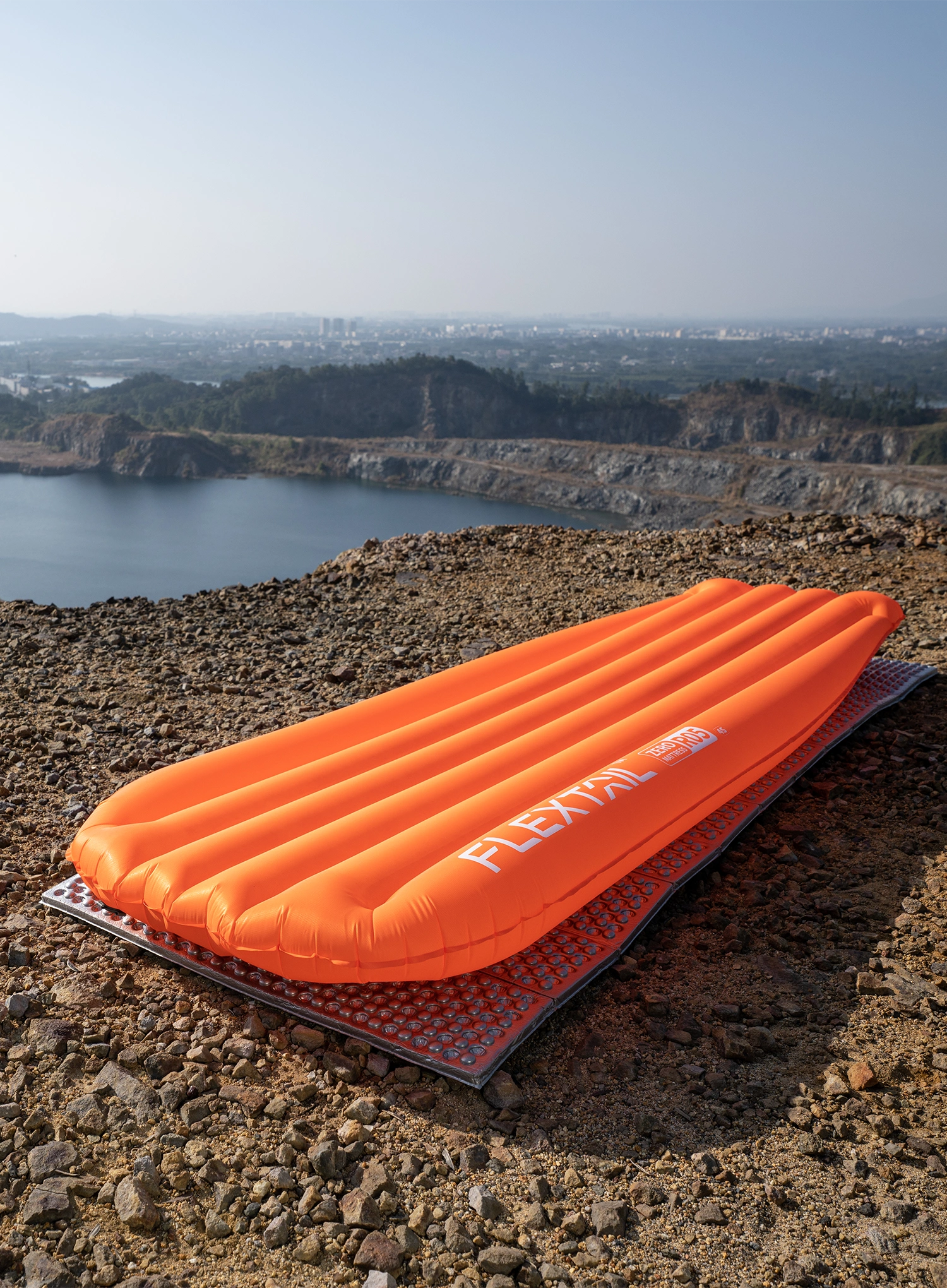 Pripučiamas čiužinys Flextail Zero Mattress R05 Regular - orange/orange