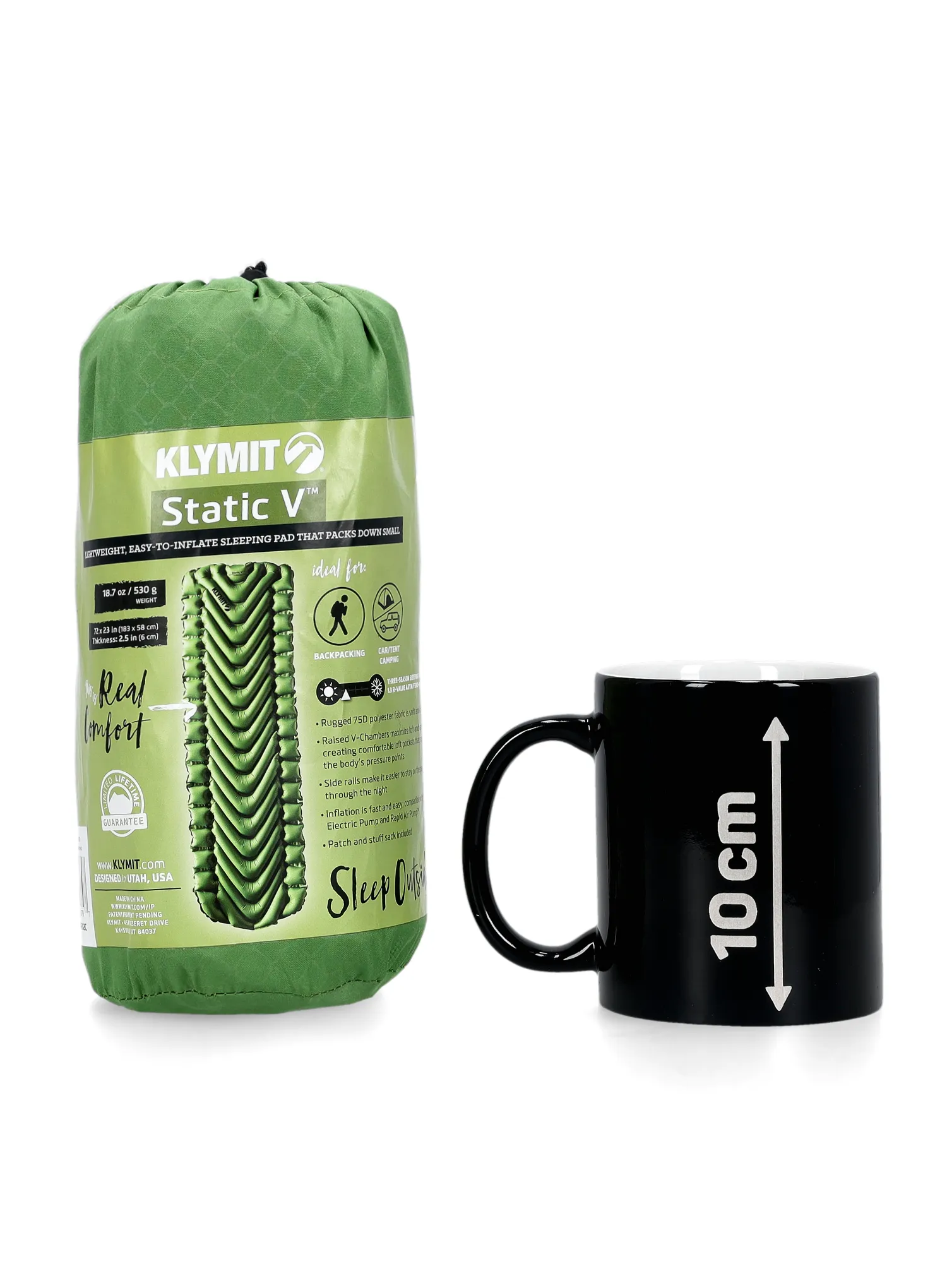 Pripučiamas čiužinys Klymit Static V - green