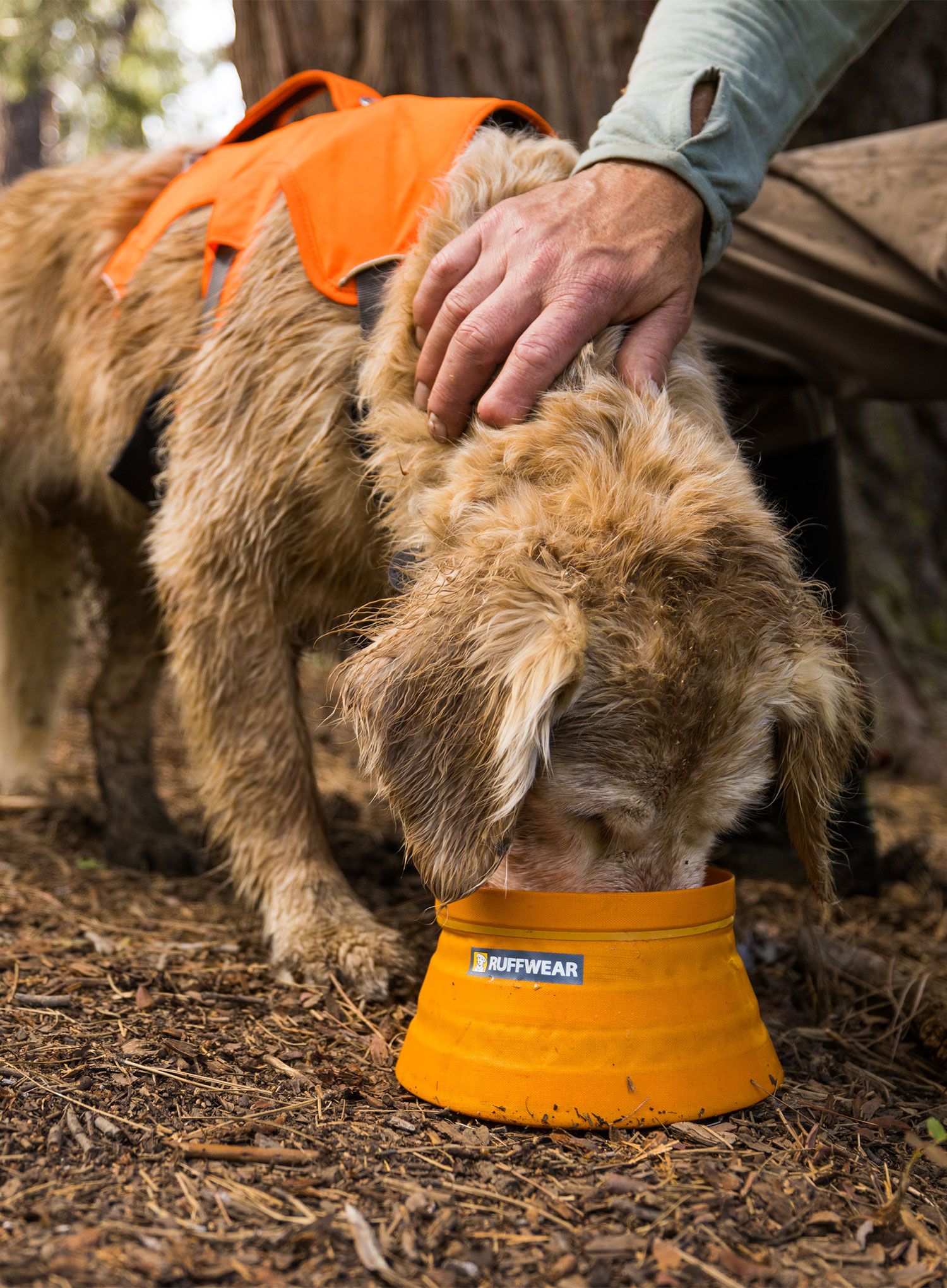 Dubenėlis šuniui Ruffwear Bivy Collapsible Dog Bowl - salamander orange