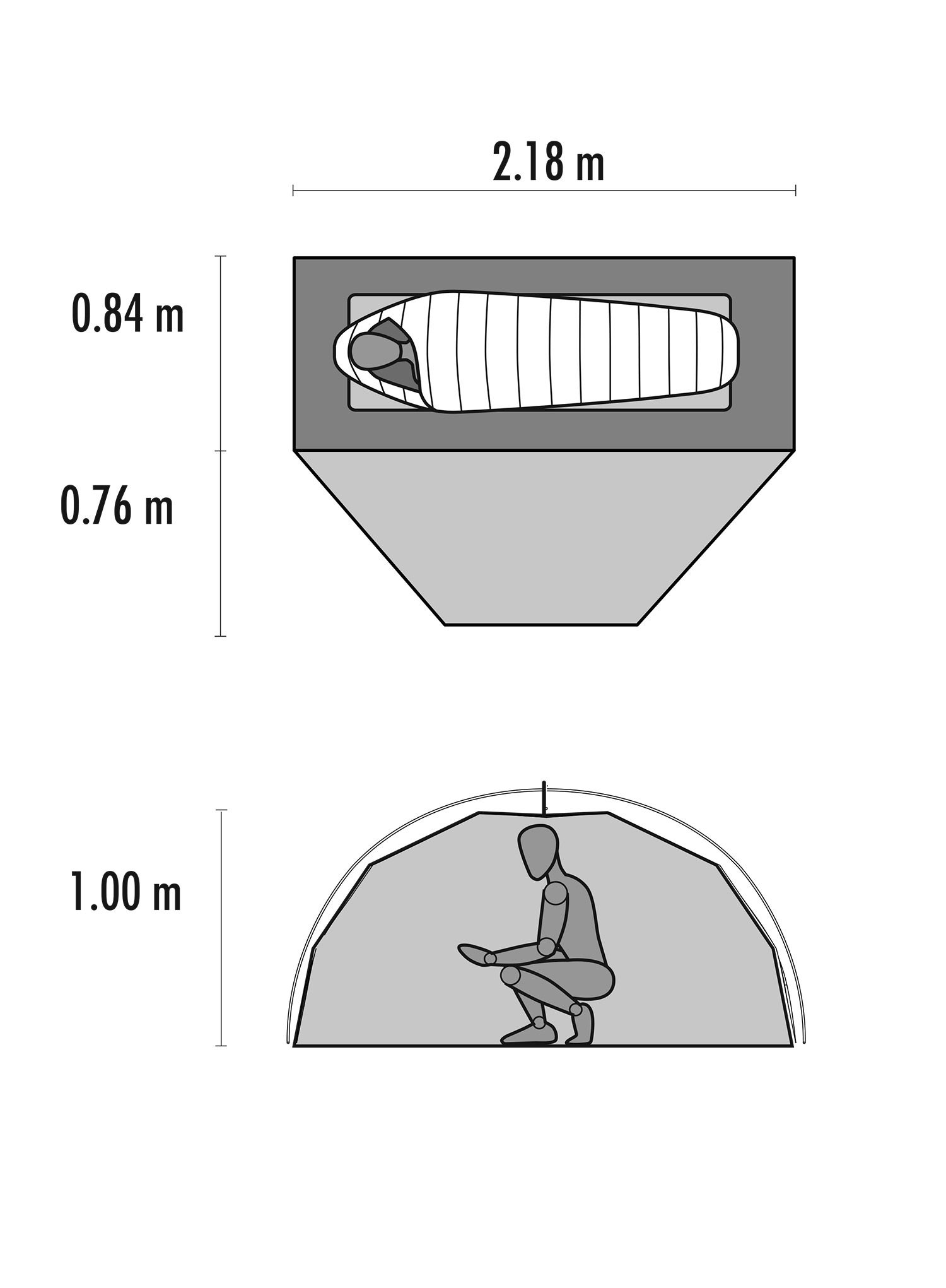 Venvietė palapinė MSR Elixir 1 - gray