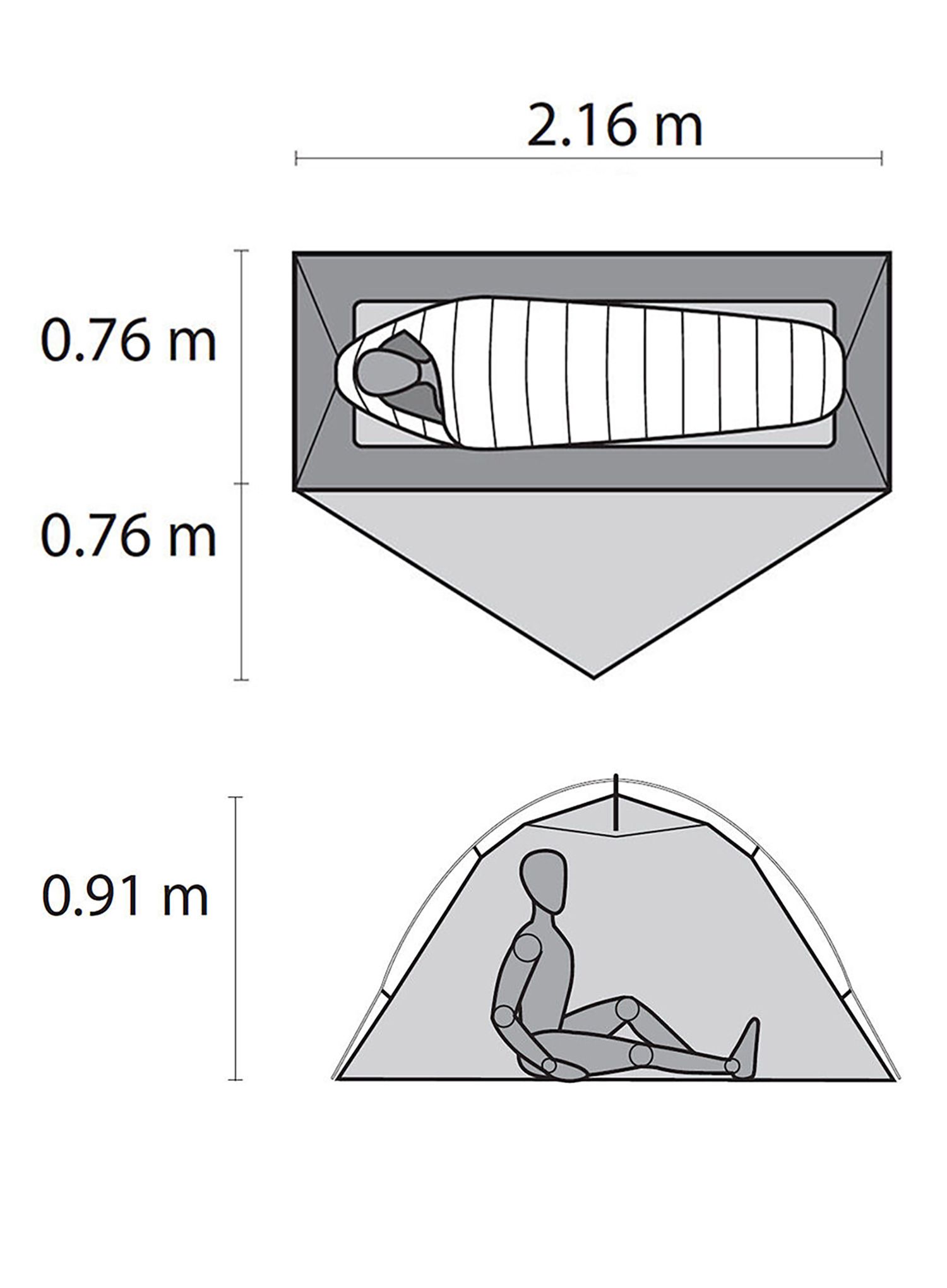 Venvietė palapinė MSR Hubba NX - gray