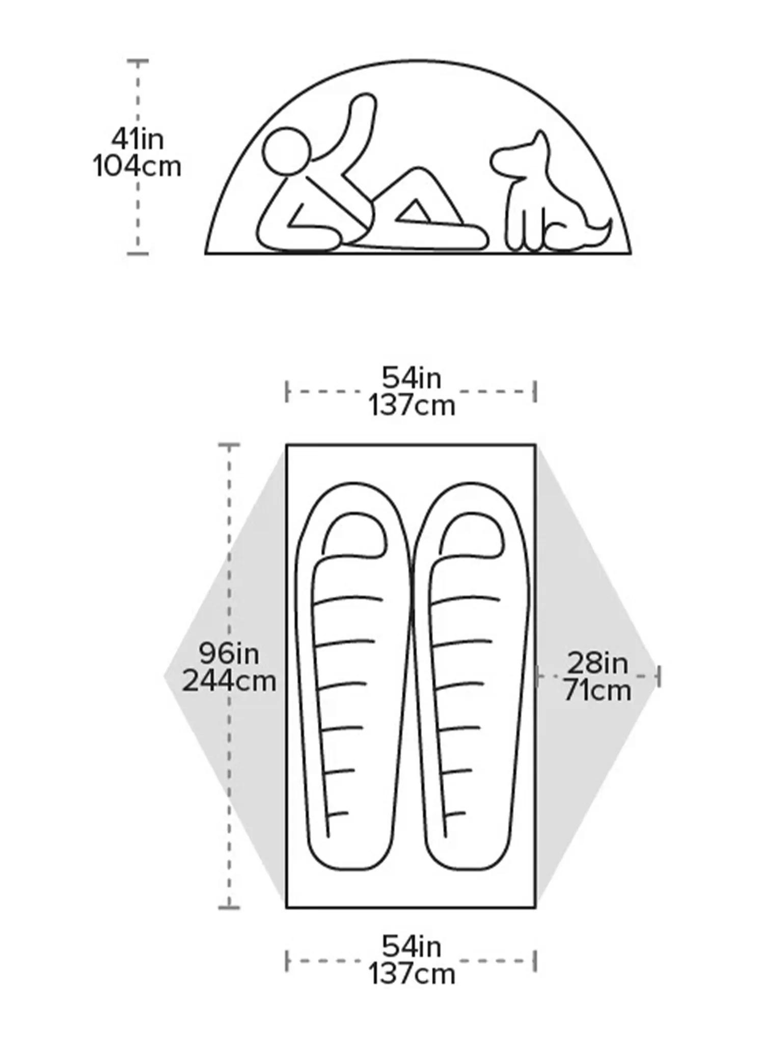 Dvivietė palapinė Big Agnes Copper Spur UL2 XL - tangelo/mercury