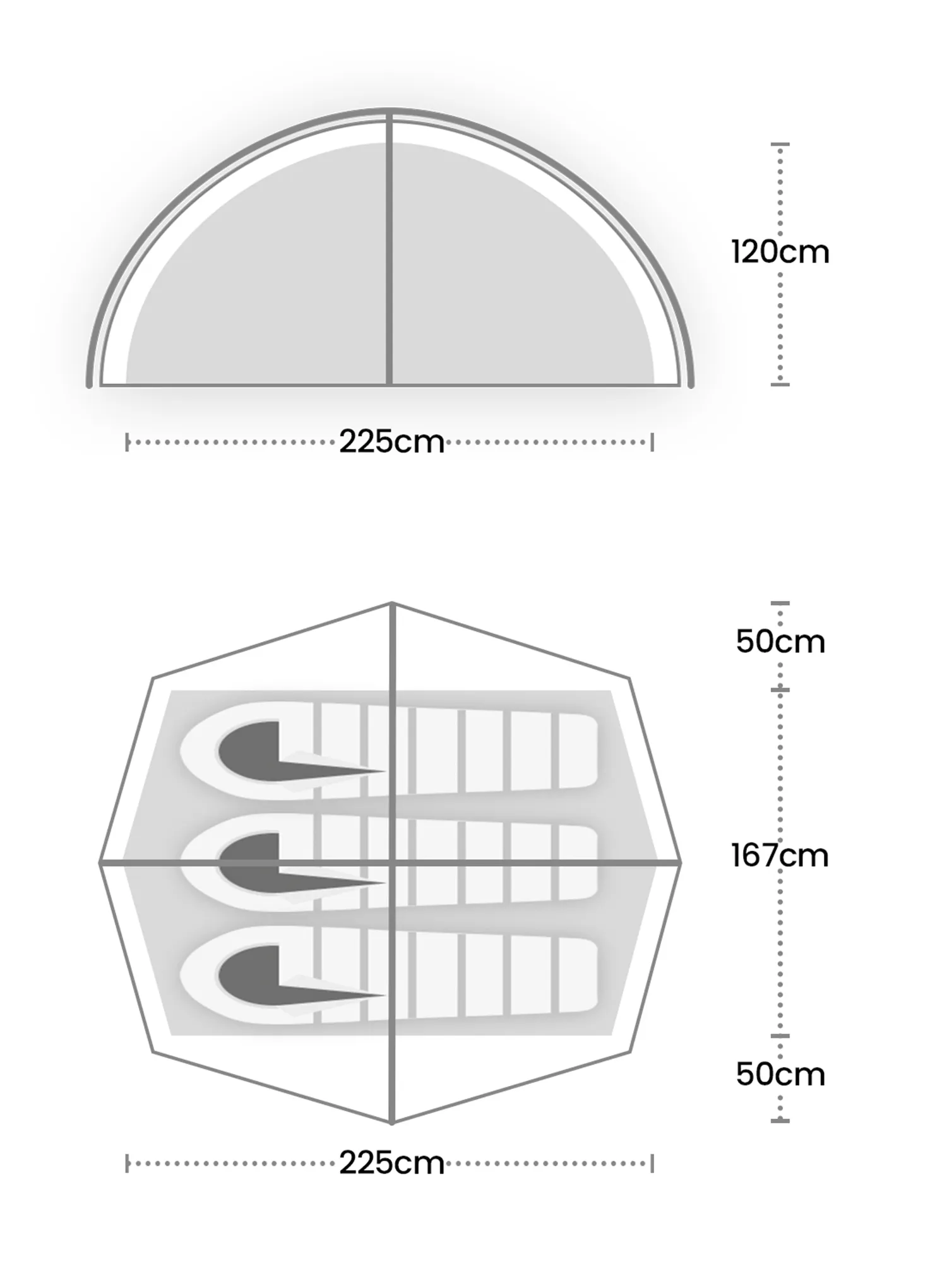 Trivietė palapinė Terra Nova Helm Compact 3