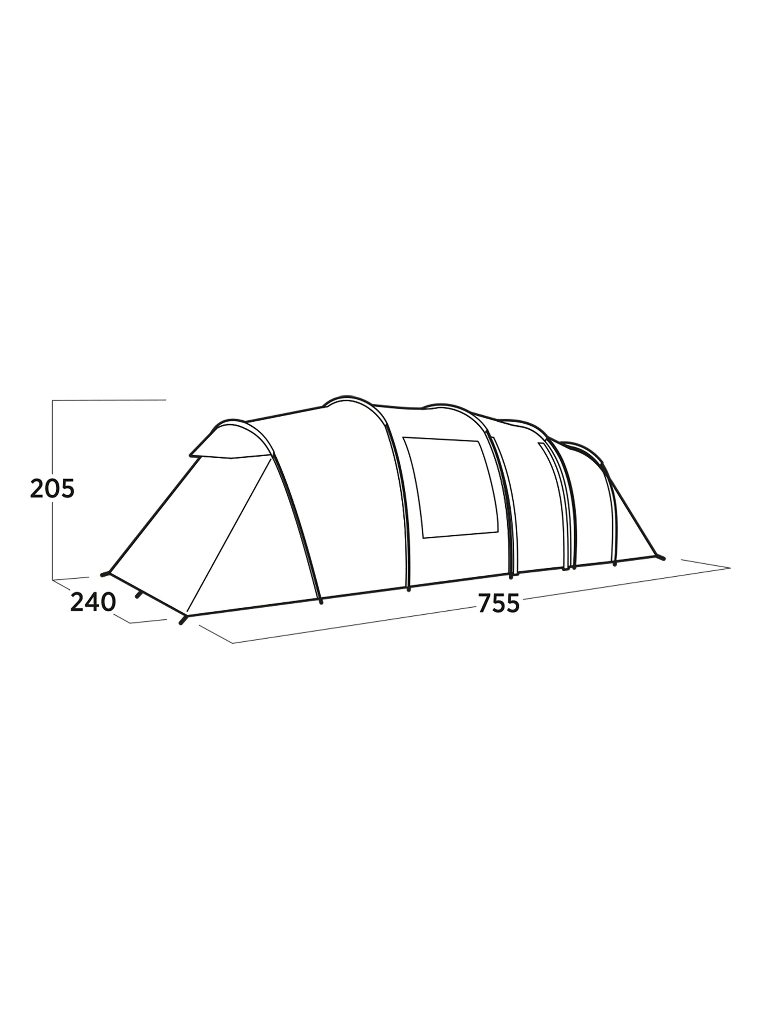 Šeimyninė palapinė Easy Camp Leka Twin 8