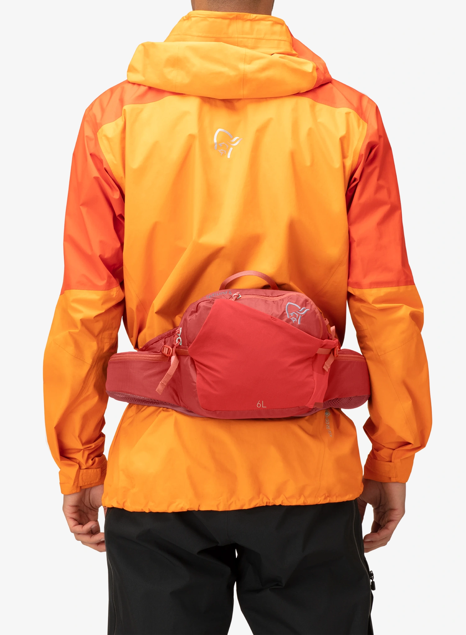 Piniginė ant juosmens Norrona 6 l Hip Pack - paprika red