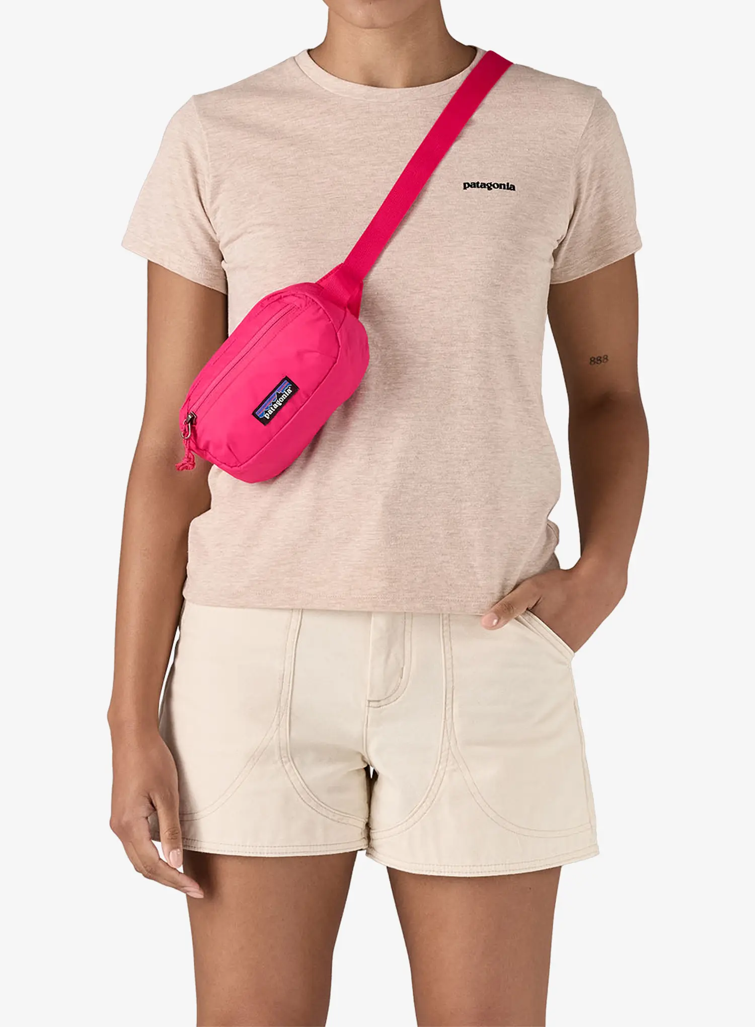 Piniginė ant juosmens Patagonia Terravia Mini Hip Pack - luminous pink