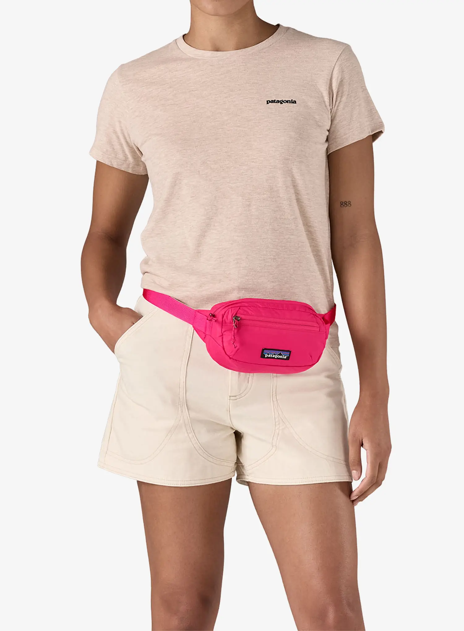 Piniginė ant juosmens Patagonia Terravia Mini Hip Pack - luminous pink