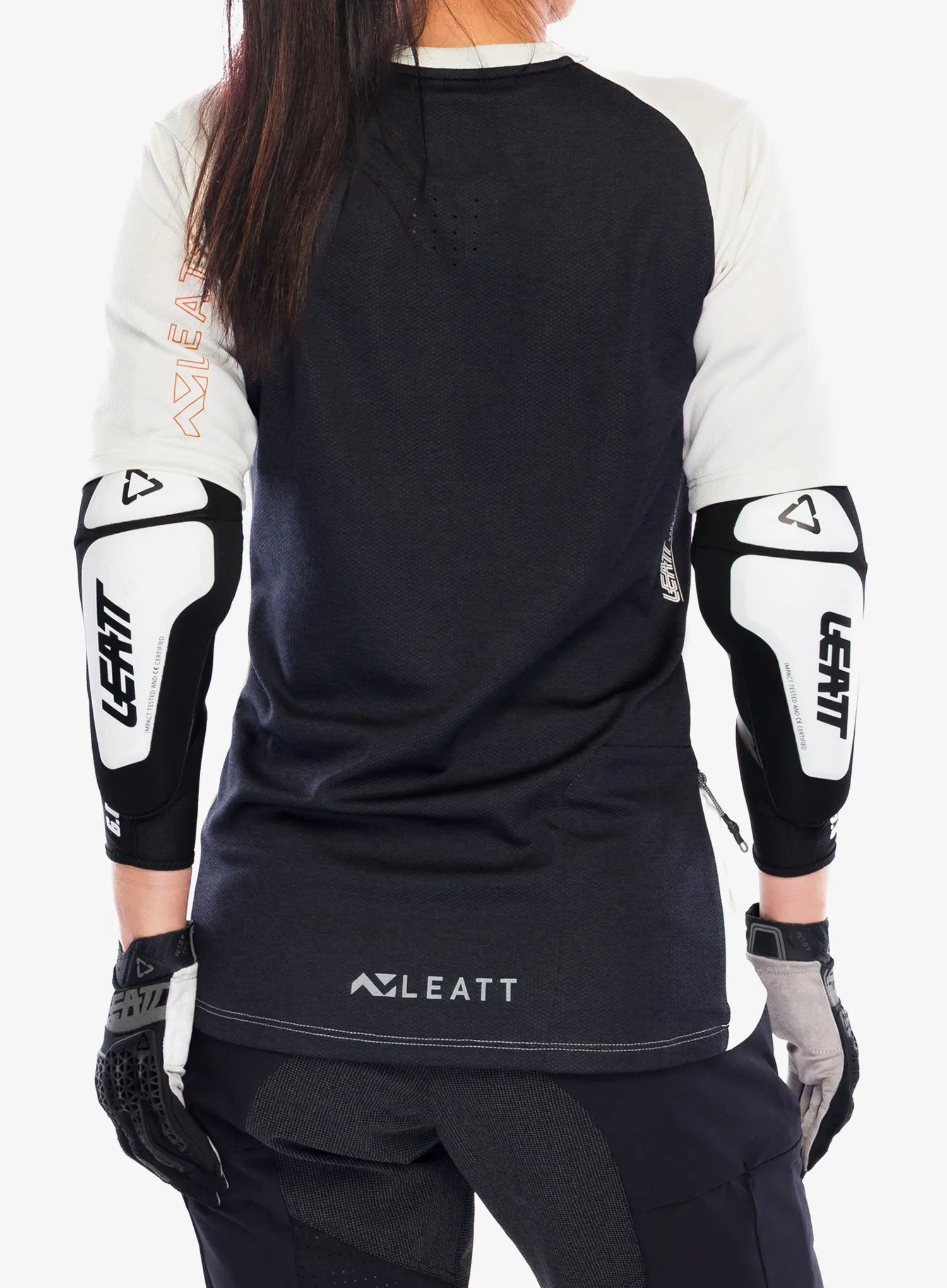 Alkūnių apsaugos Leatt Elbow Guard 3DF 6.0 - white/black