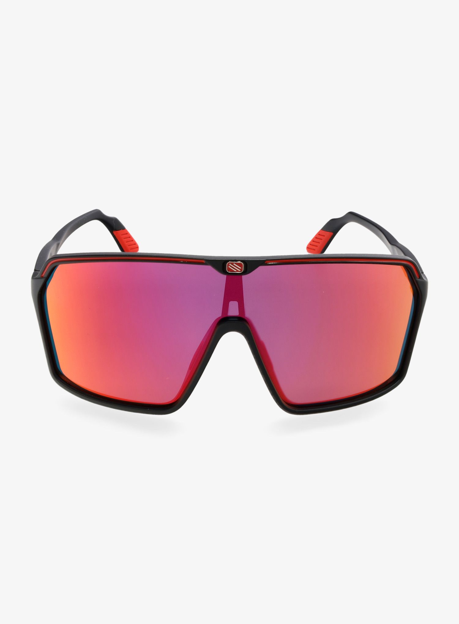 Dviratininko akiniai Rudy Project Spinshield - black matte/multilaser red