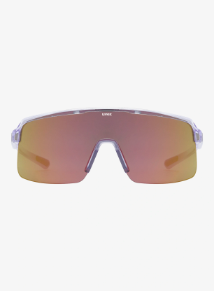 Dviratininko akiniai Uvex Dyrt - clear purple/mir.red