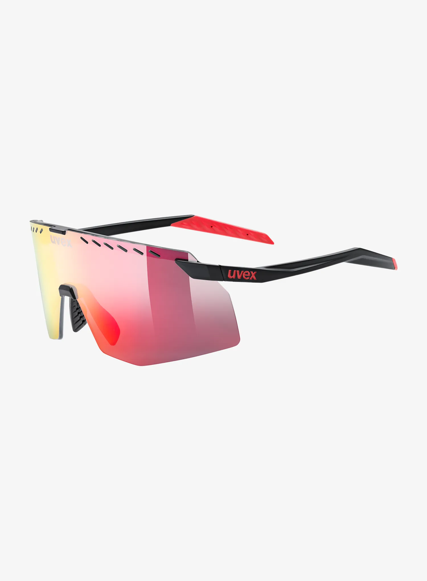 Dviratininko akiniai Uvex Pace Stage - black matt/mir.red