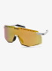 Dviratininko akiniai Uvex Pace Stage CV - white matt/mirror yellow