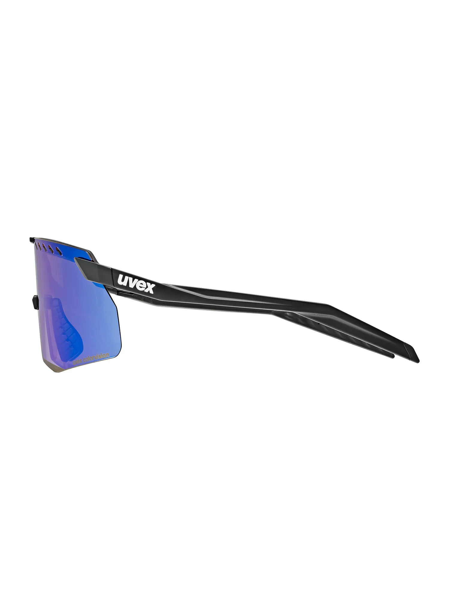 Dviratininko akiniai Uvex Pace Stage S CV - black matt/mirror blue