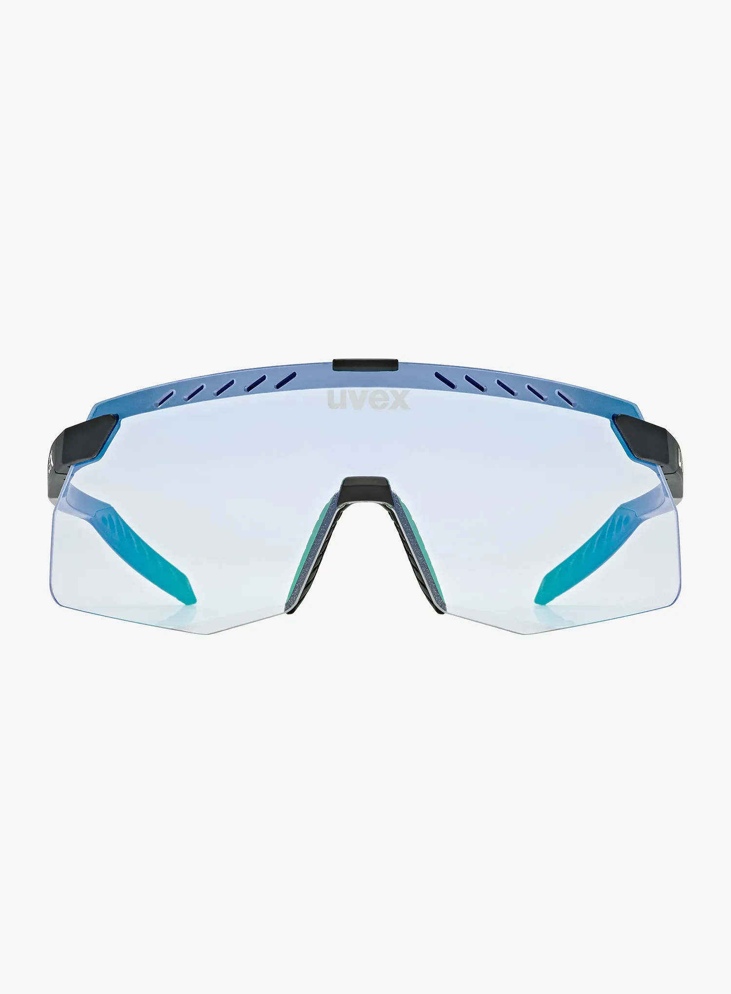 Dviratininko akiniai Uvex Pace Stage S V - black matt/mirror blue