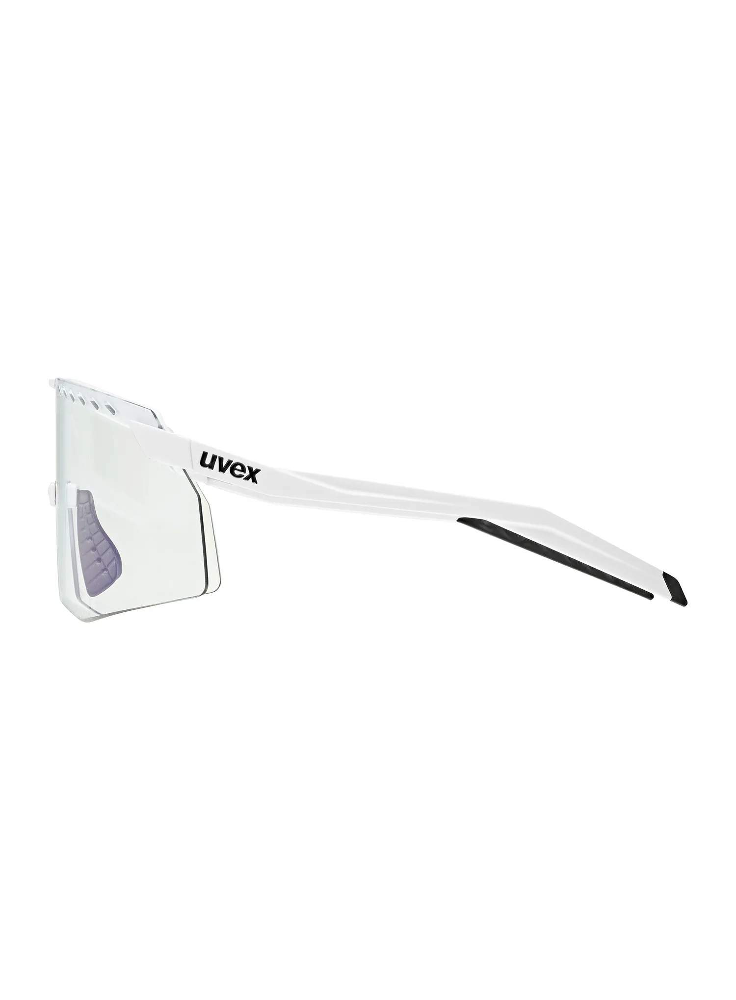 Dviratininko akiniai Uvex Pace Stage V - white matt/mirror blue