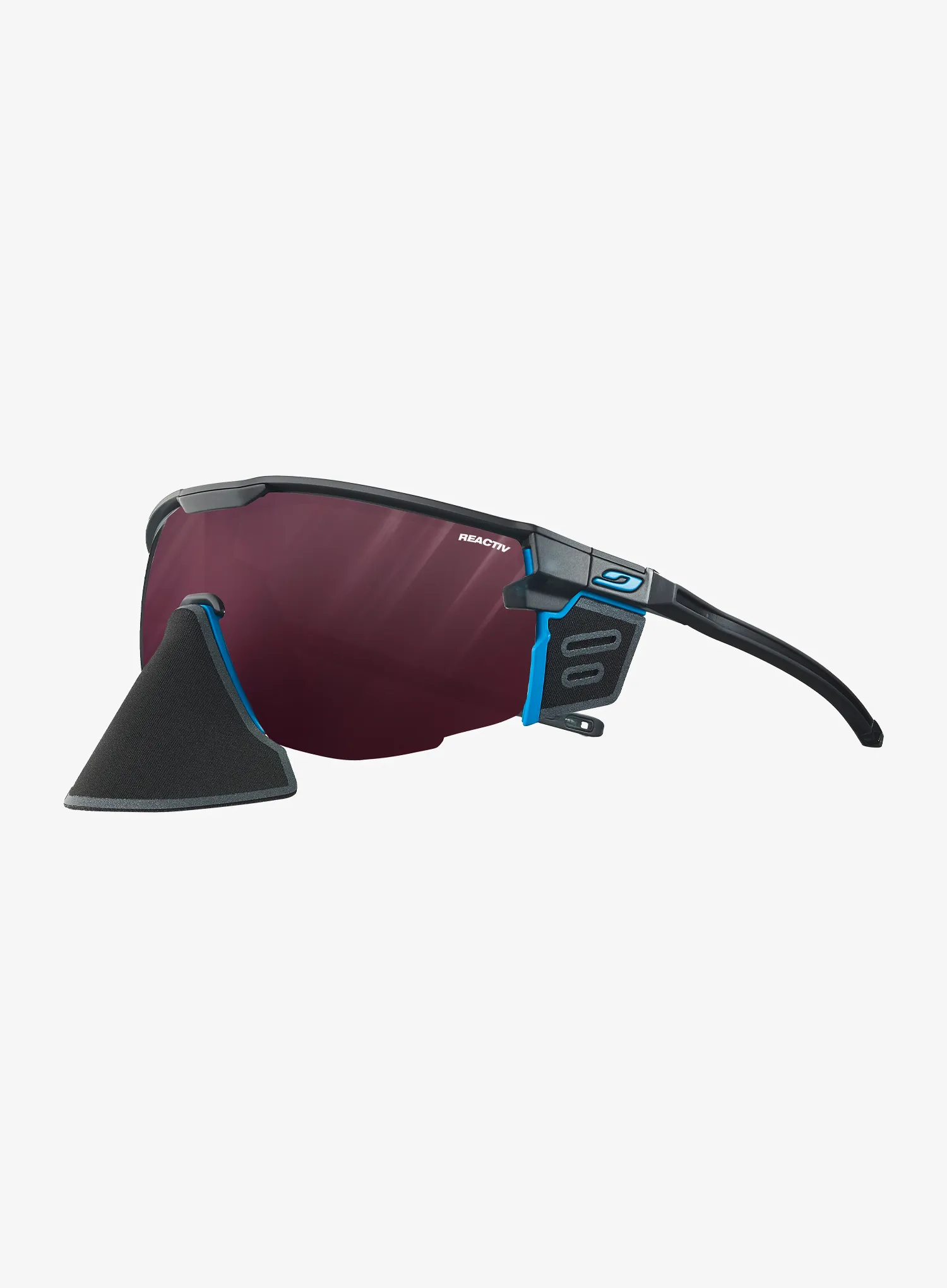 Akiniai nuo saulės kalnams Julbo Ultimate Cover - REACTIV 0-4 HC - black/blue/blue