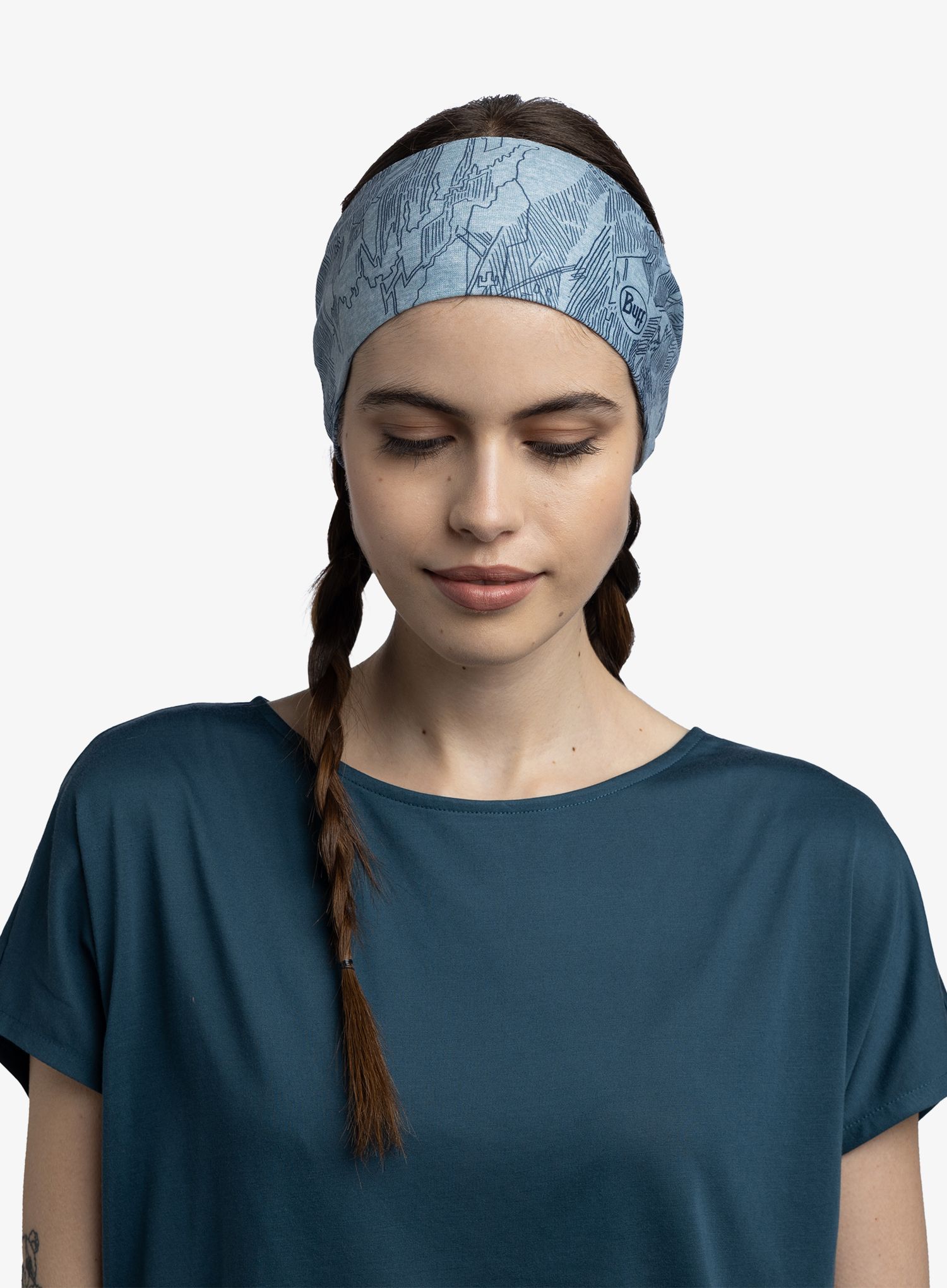 Galvos apdangalas Buff Coolnet UV Wide Headband - laven mist