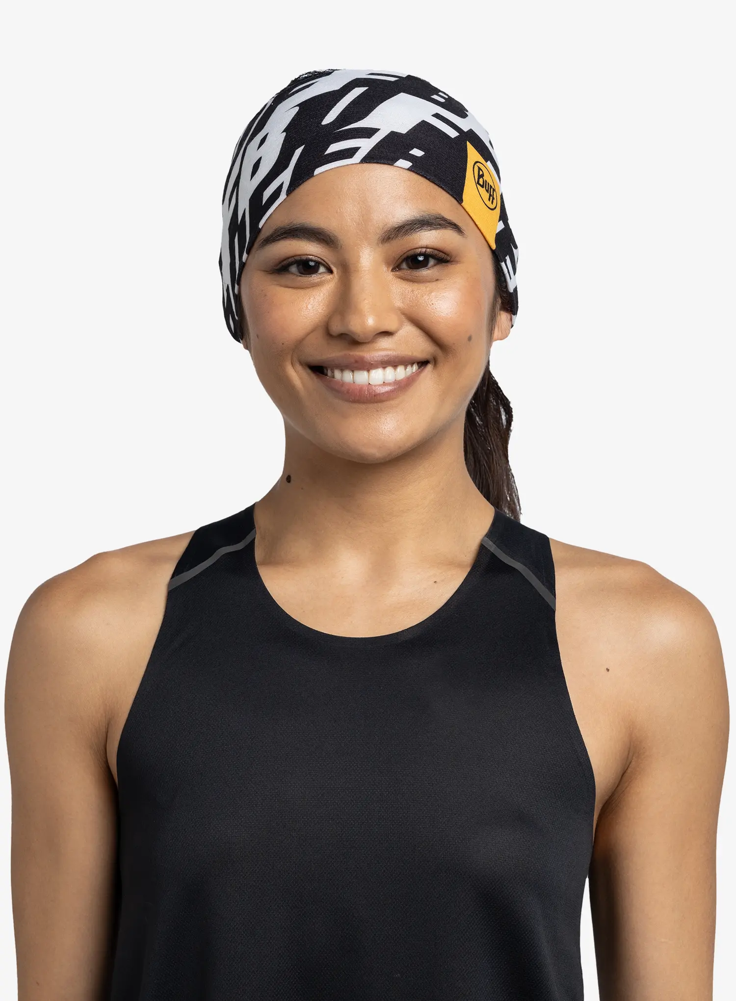 Galvos apdangalas Buff Coolnet UV Wide Headband - logo multi