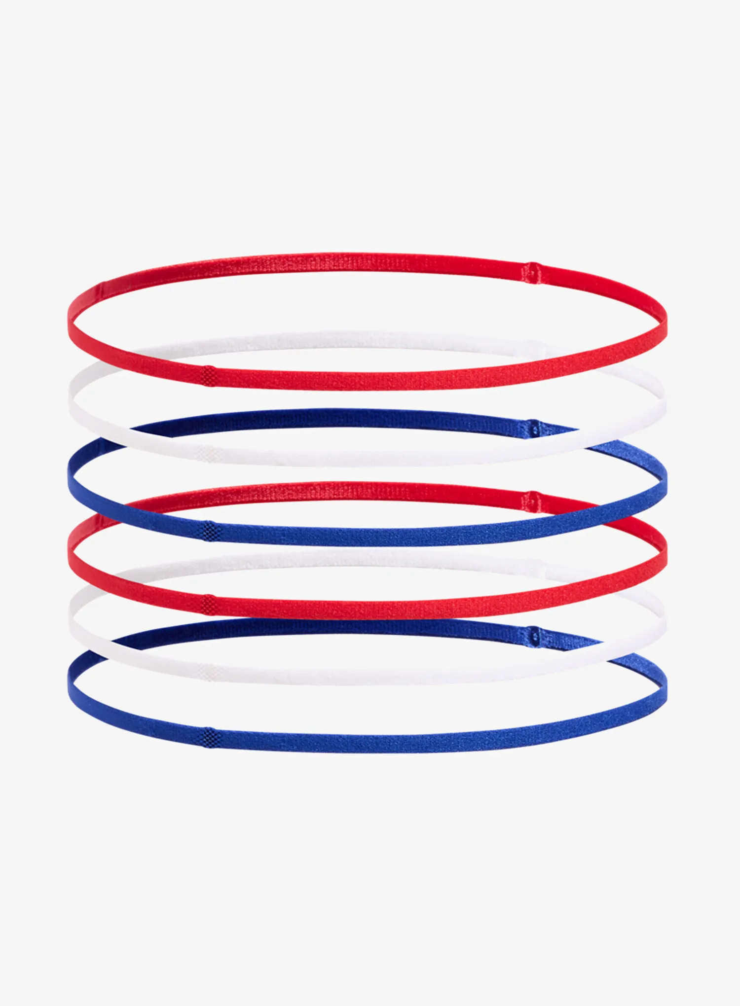 Galvos raištis moterims Under Armour Mini Elastic 6PK - red/white