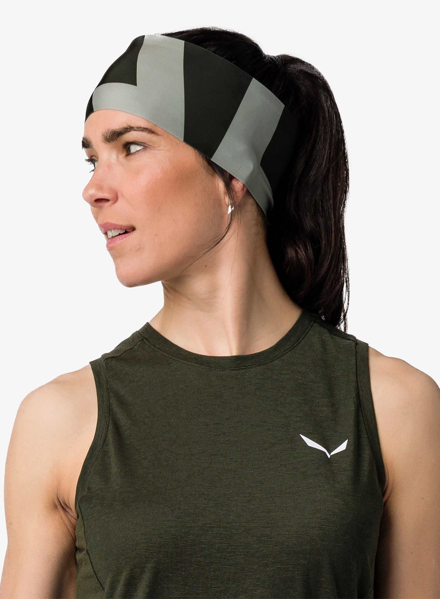 Galvos apdangalas Salewa Pedroc Dry Headband - dark olive