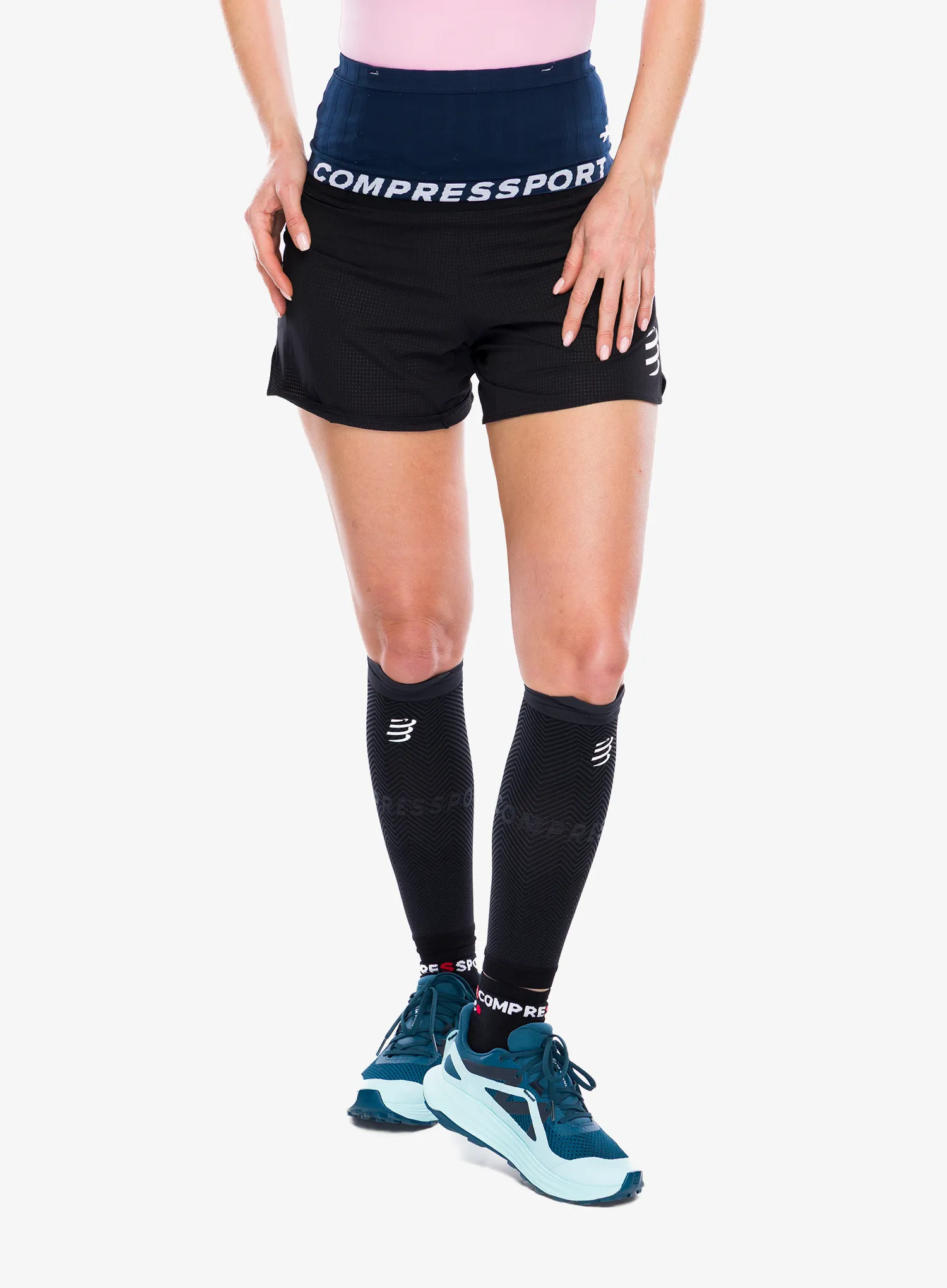 Bėgimo diržas Compressport Free Belt - blues/indigo