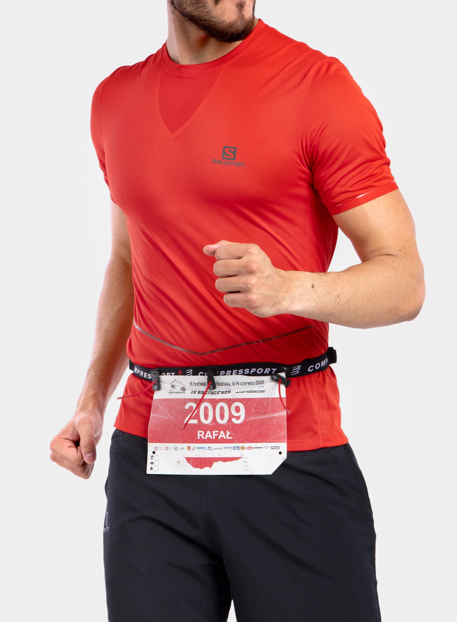 Bėgimo diržas Compressport Race Belt - black