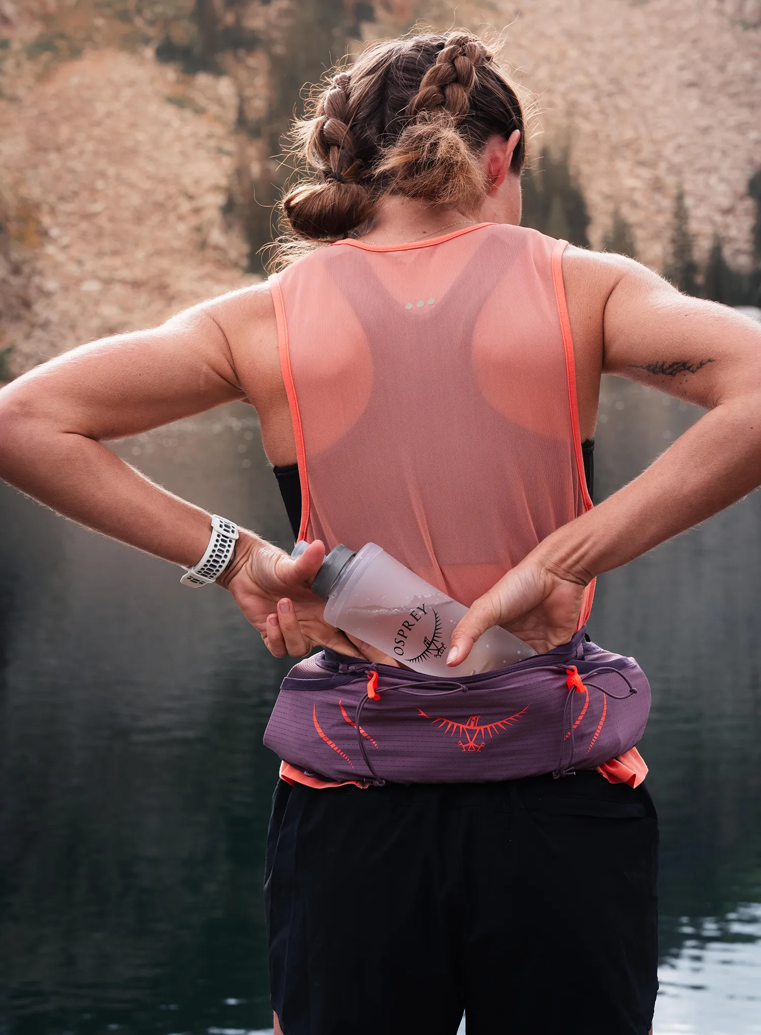 Bėgimo diržas Osprey Duro Dyna Pro Belt - purple dusk