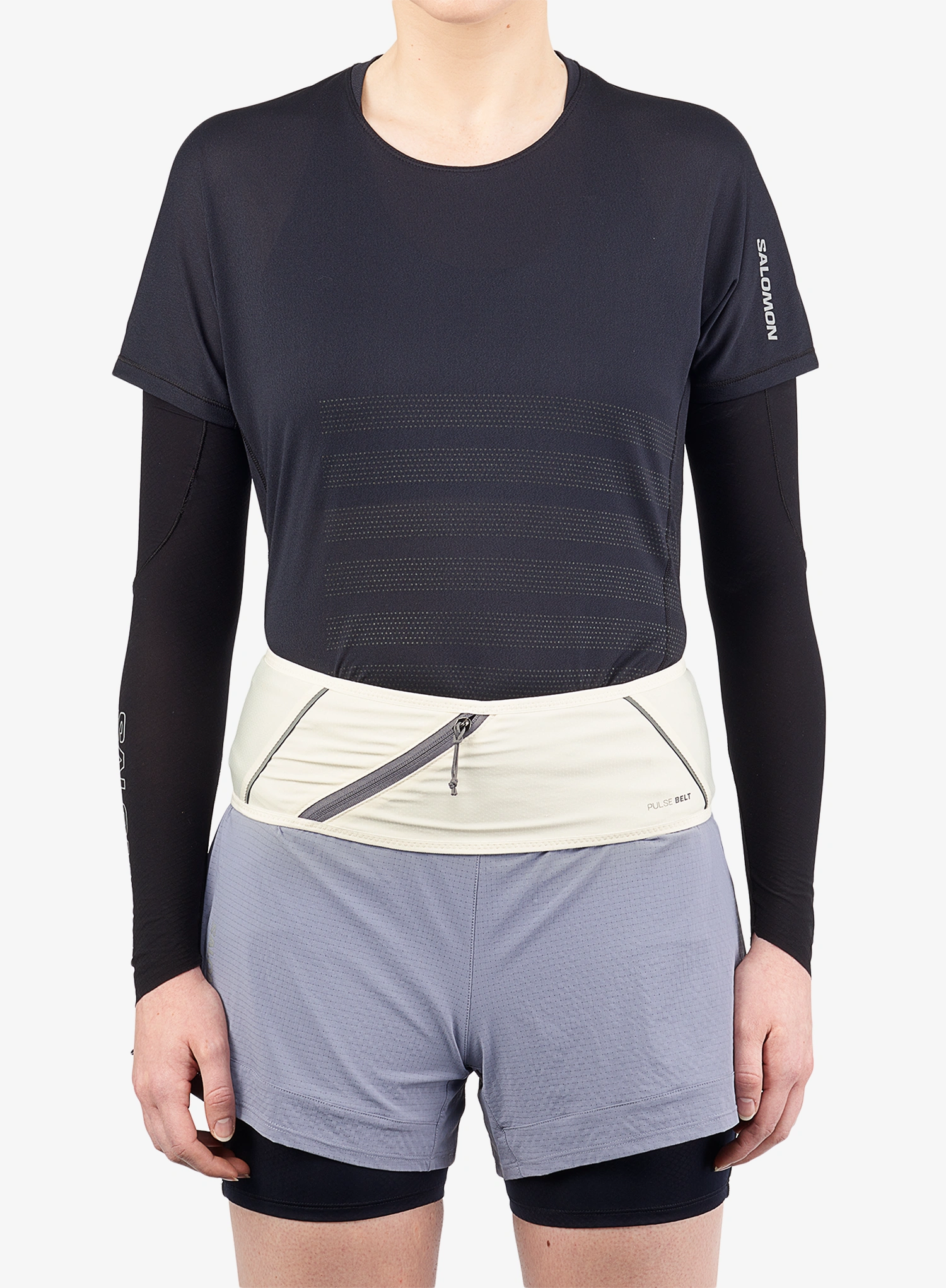 Bėgimo diržas Salomon Pulse Belt - icicle/castelrock