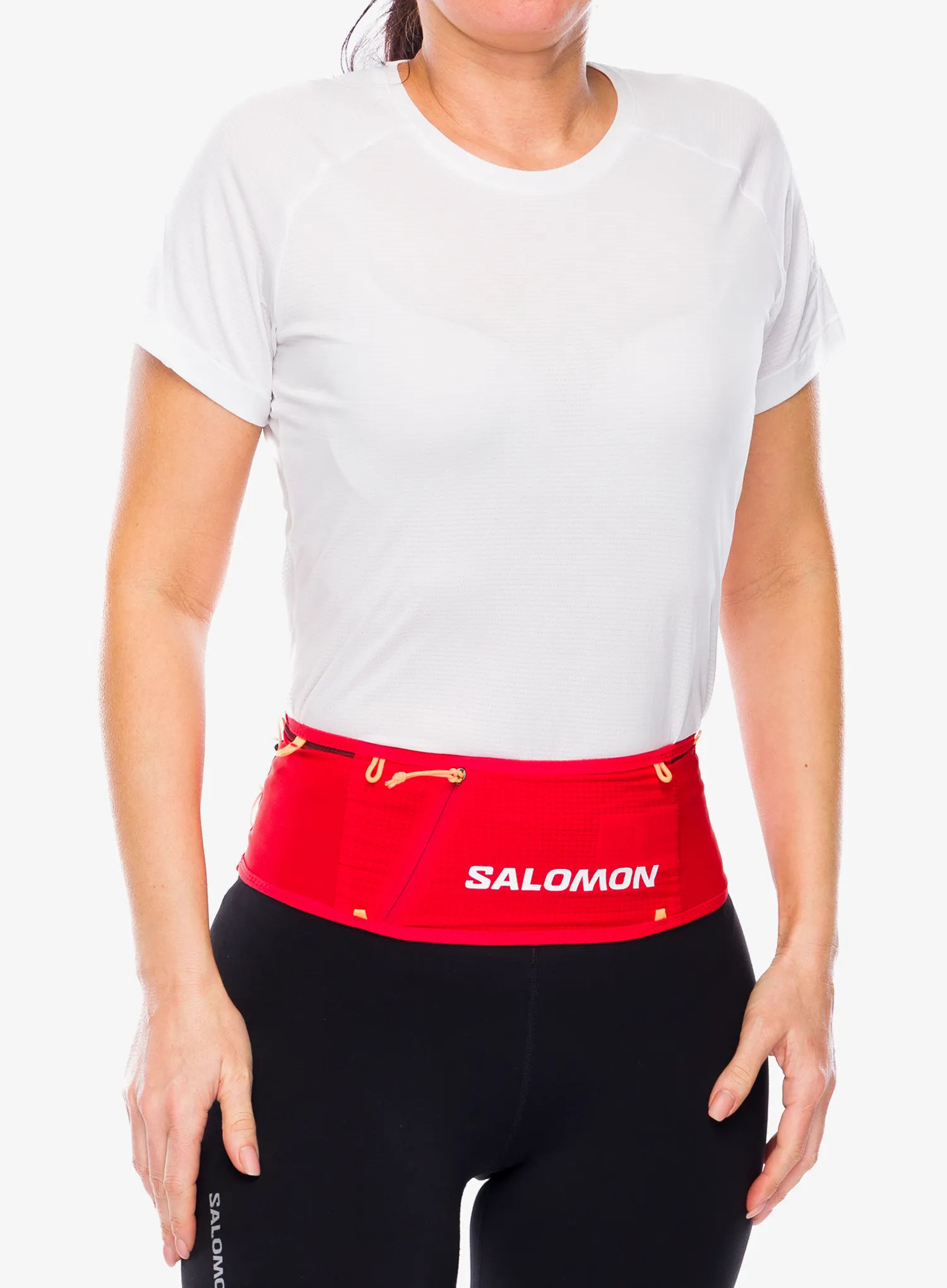 Bėgimo diržas Salomon S/Lab Belt - fiery red/andorra/orange