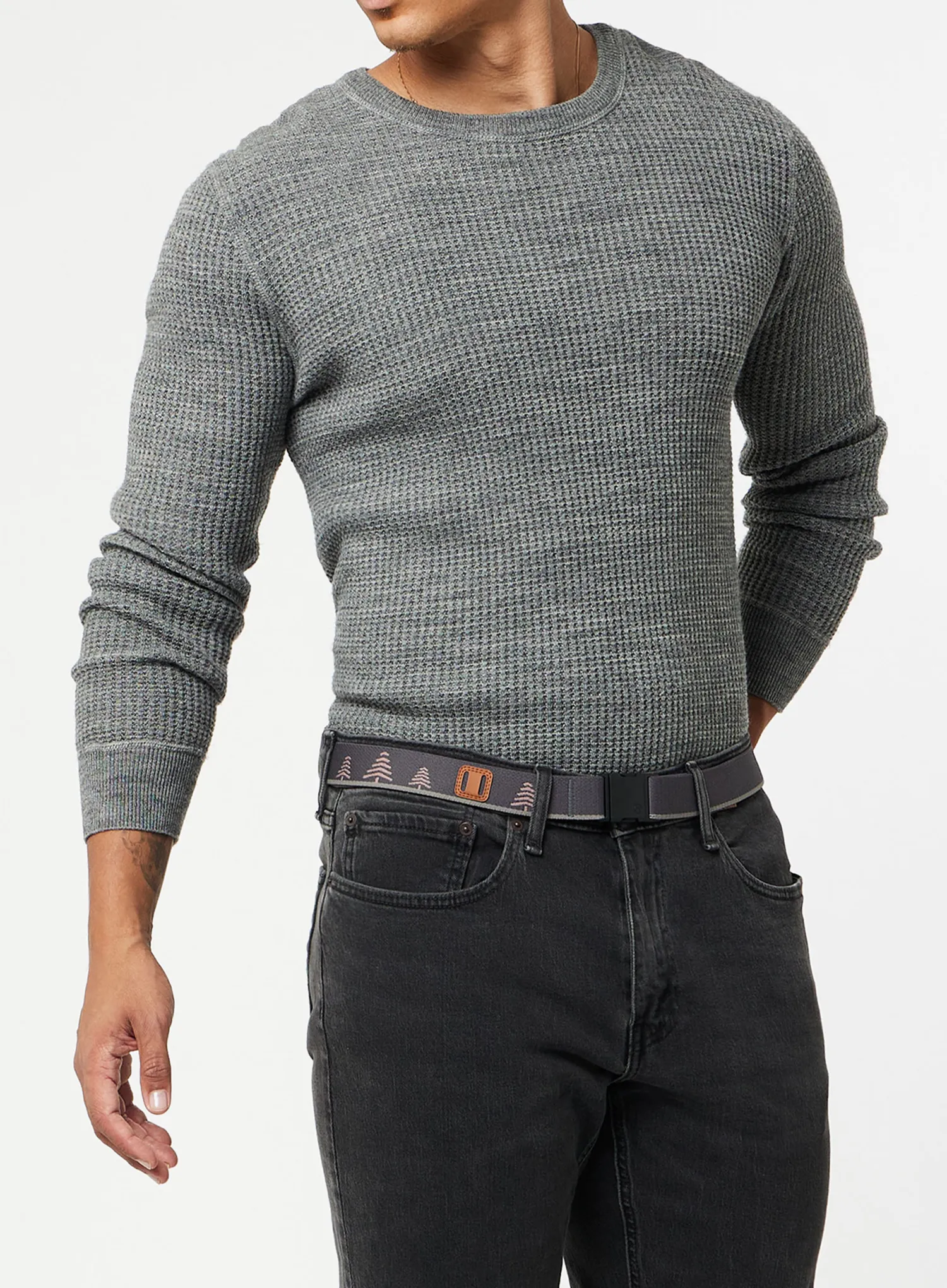 Diržas Arcade Blackwood Slim - charcoal/blush