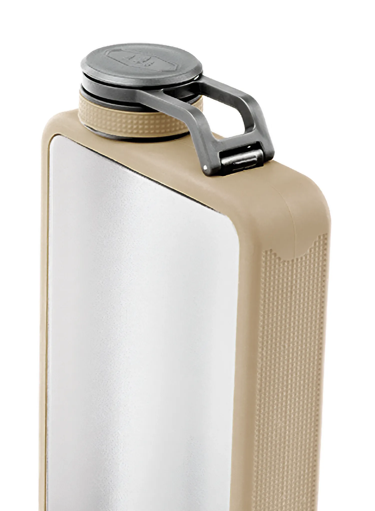 Plokščia gertuvė GSI Outdoors Boulder Flask 6 oz (177 ml) - sand