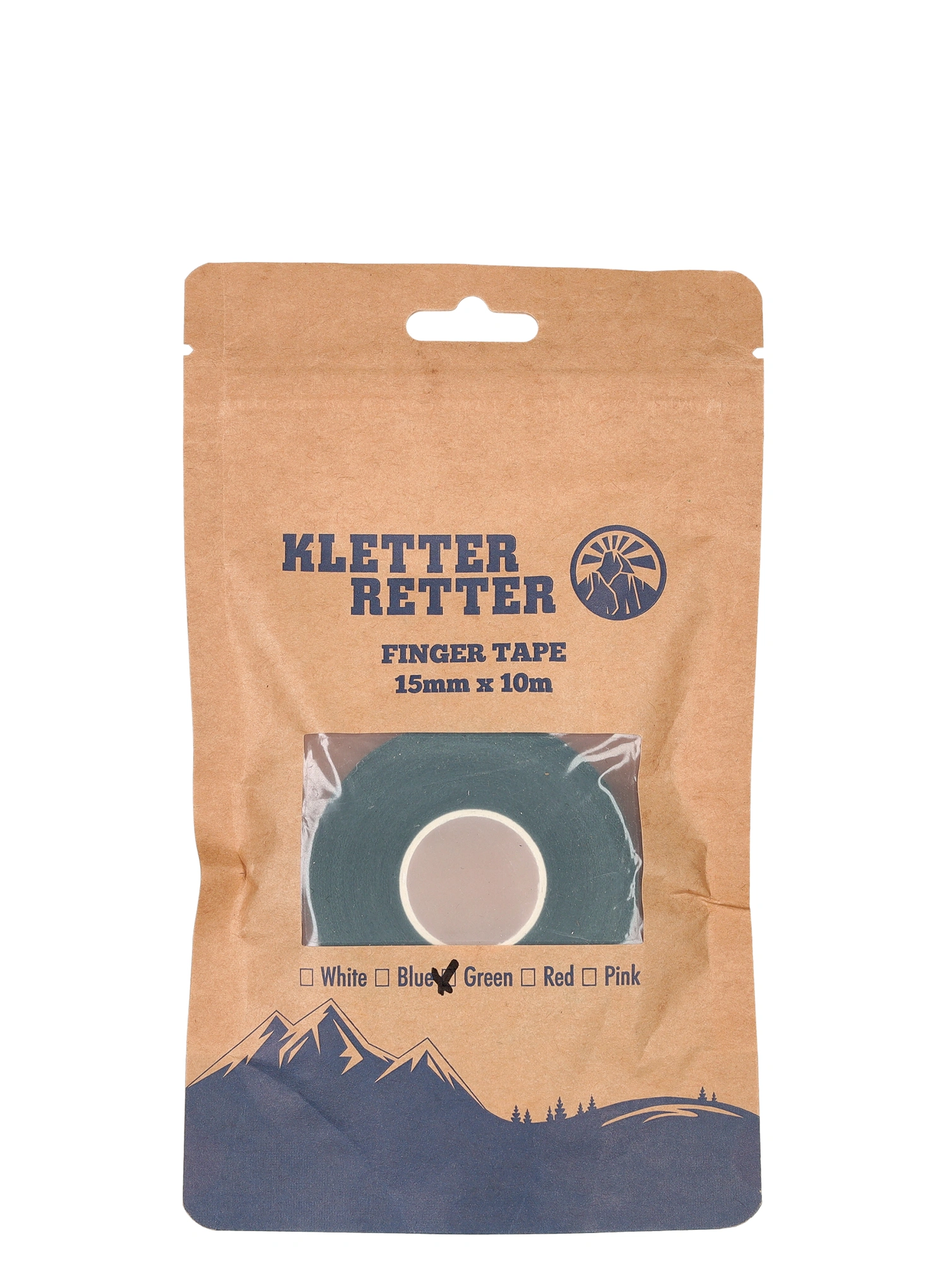 Teipavimo pleisteris Kletter Retter Finger Tape 15 mm 10 m - green