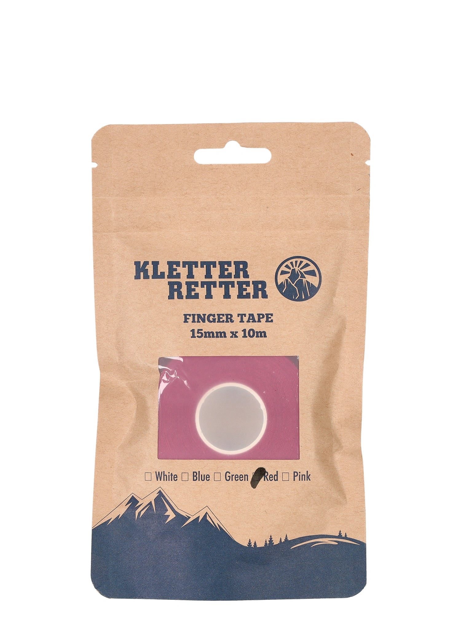 Teipavimo pleisteris Kletter Retter Finger Tape 15 mm 10 m - red