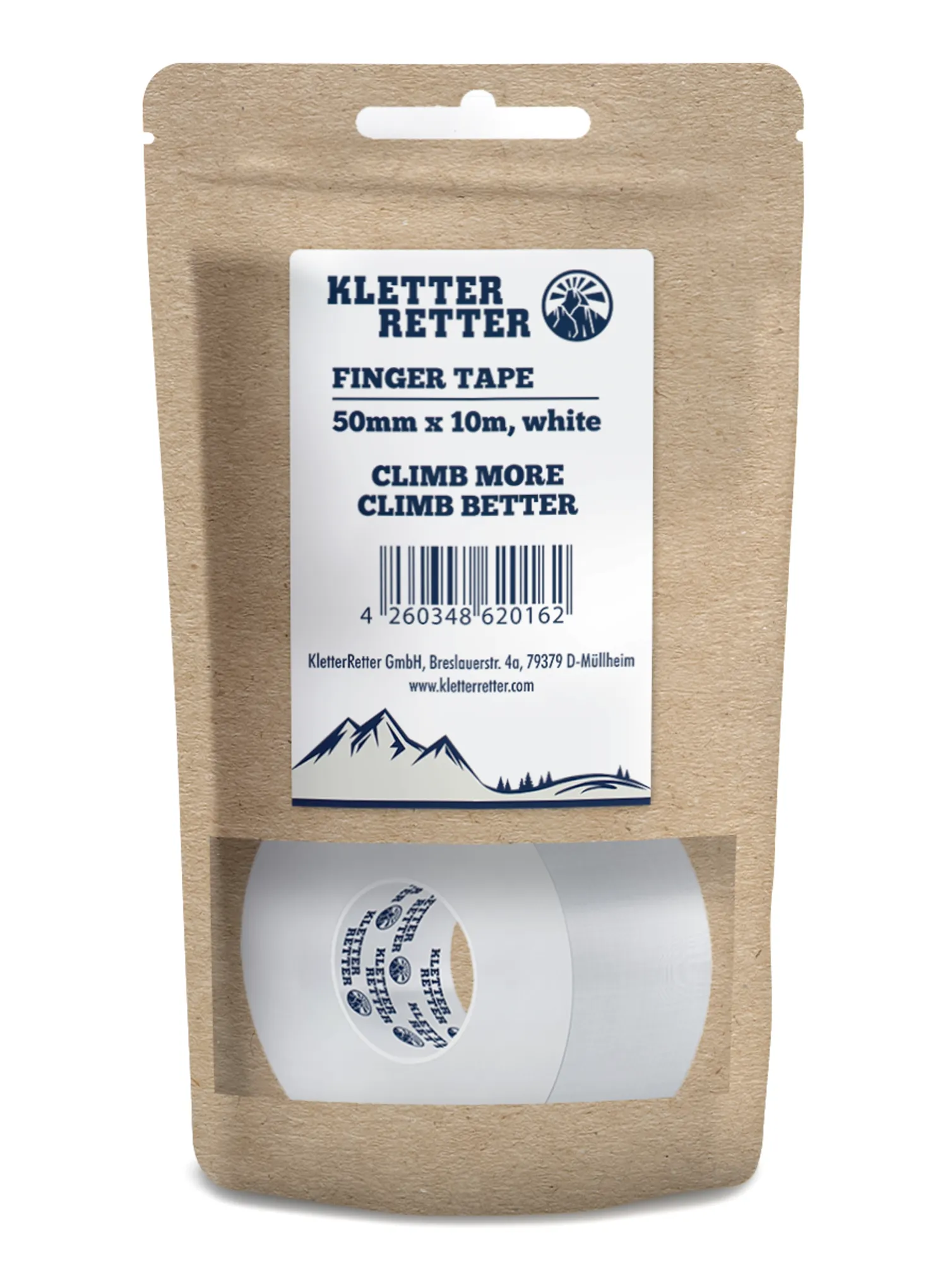 Teipavimo pleisteris Kletter Retter Tape 50 mm 10 m - white
