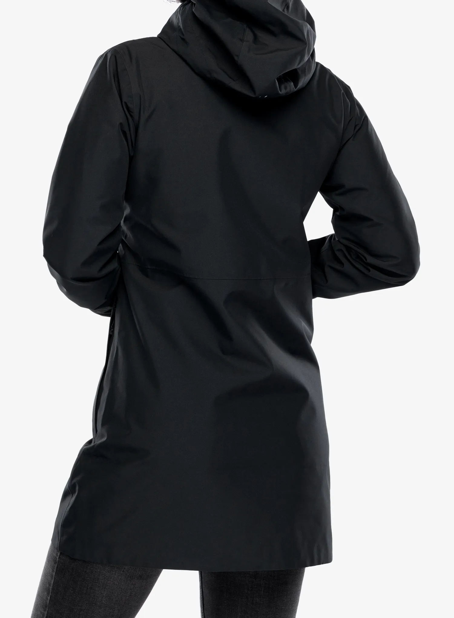 Striukė nuo lietaus moterims Berghaus Omeara Long Shell Jacket - black/black