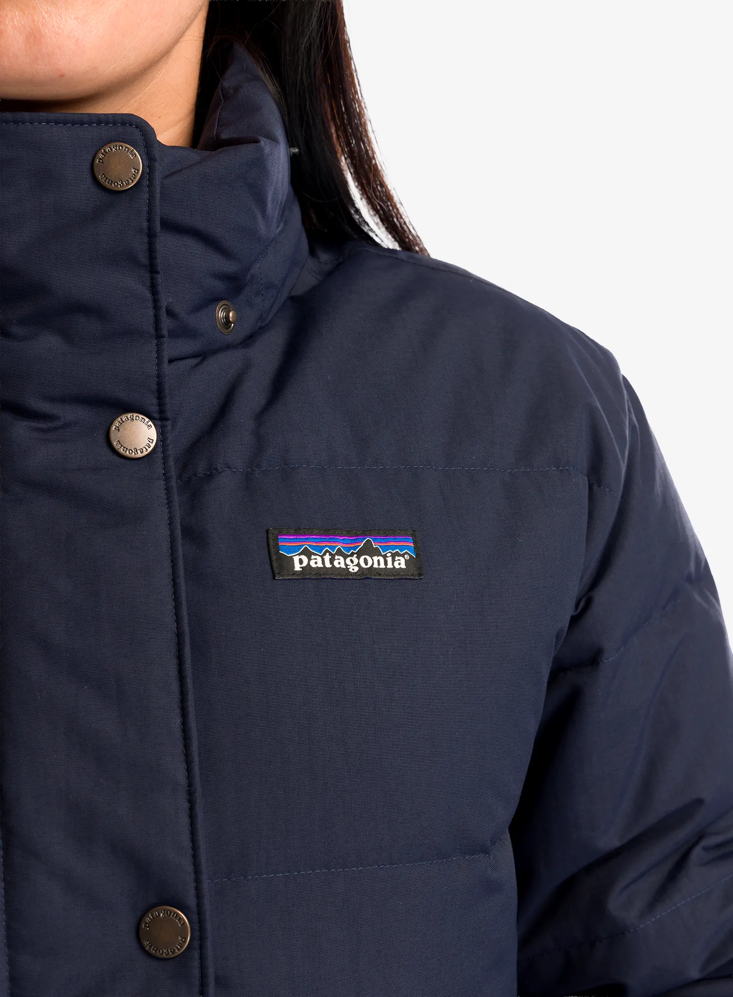 Moteriškas paltas Patagonia Downdrift Parka - sunken blue