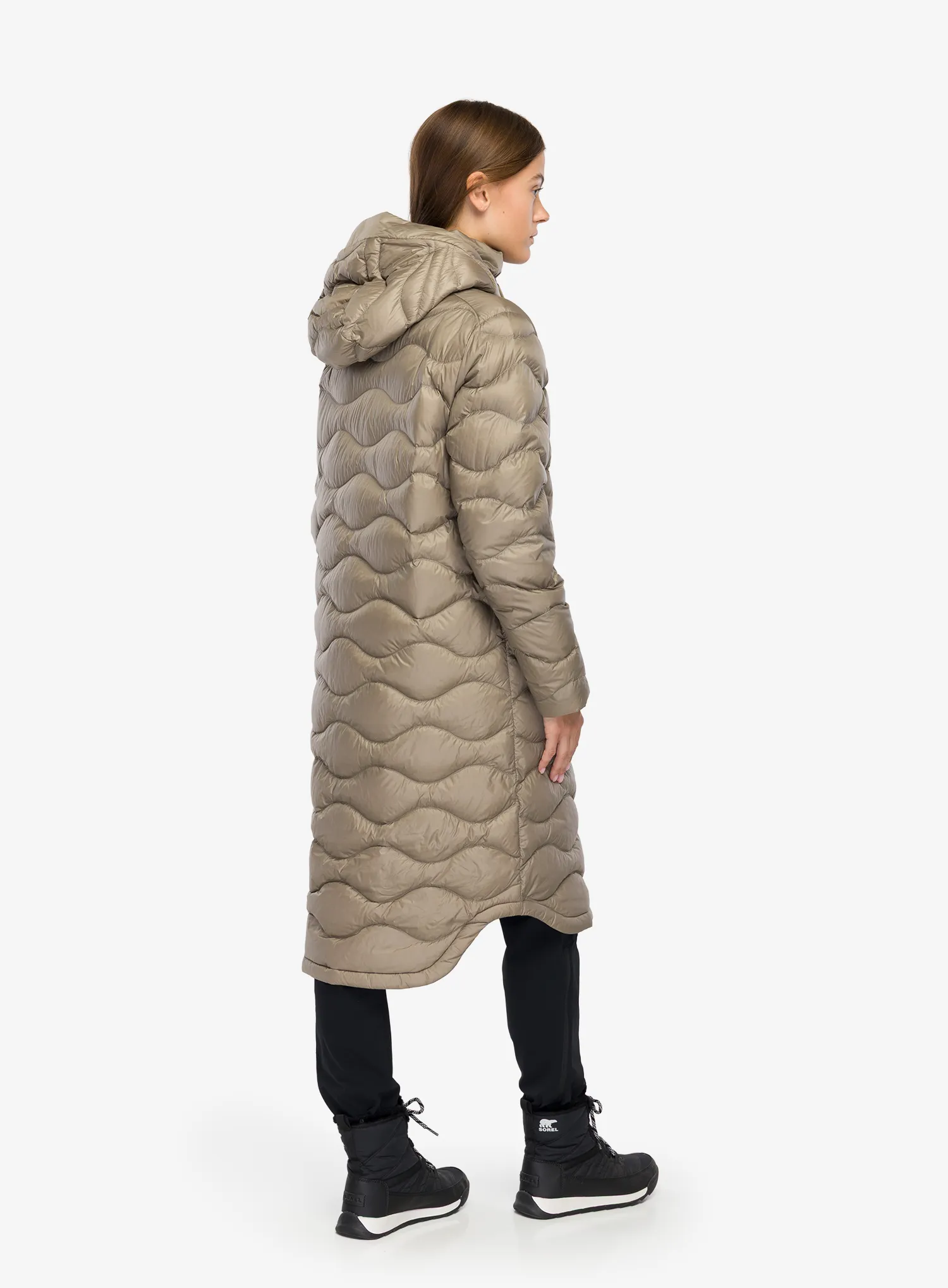Moteriškas paltas Peak Performance Helium Down Coat - avid beige