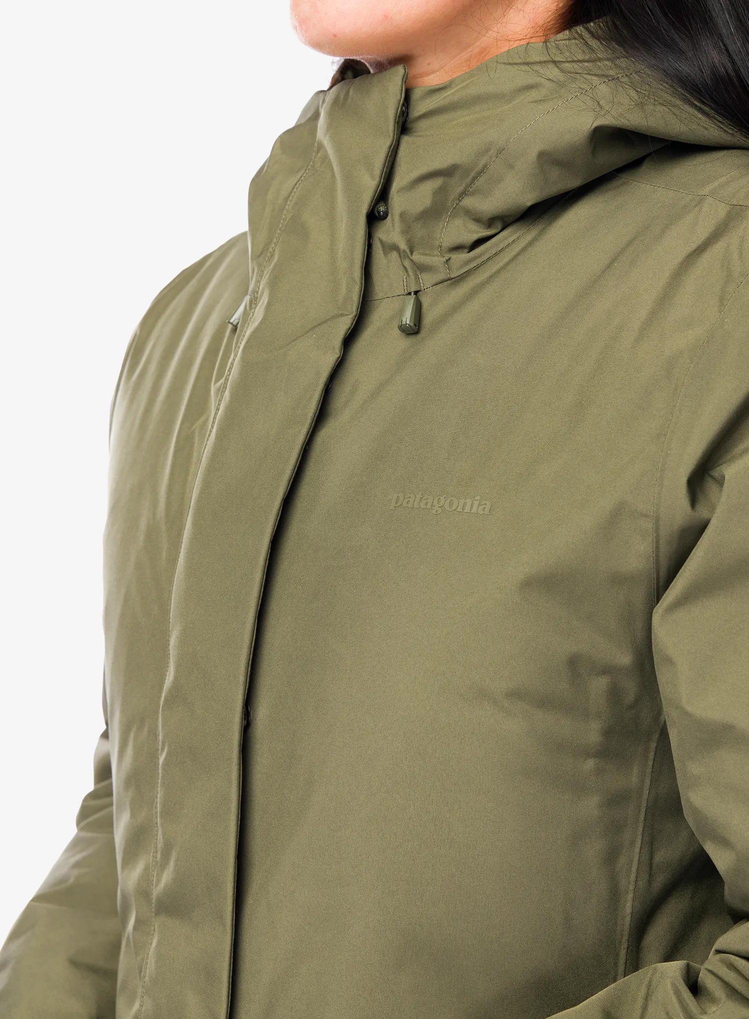 Žieminė moteriška striukė Patagonia Stormshadow Parka - basin green