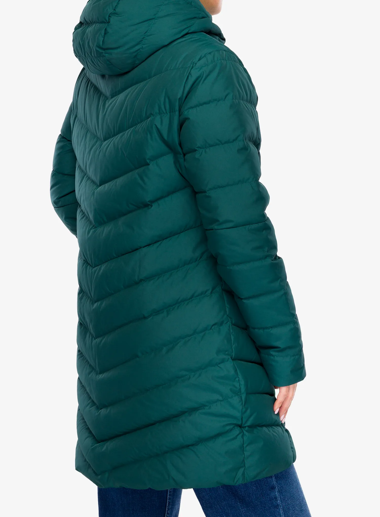 Moteriškas pūkinis paltas Vaude Annecy Down Coat - deep pond