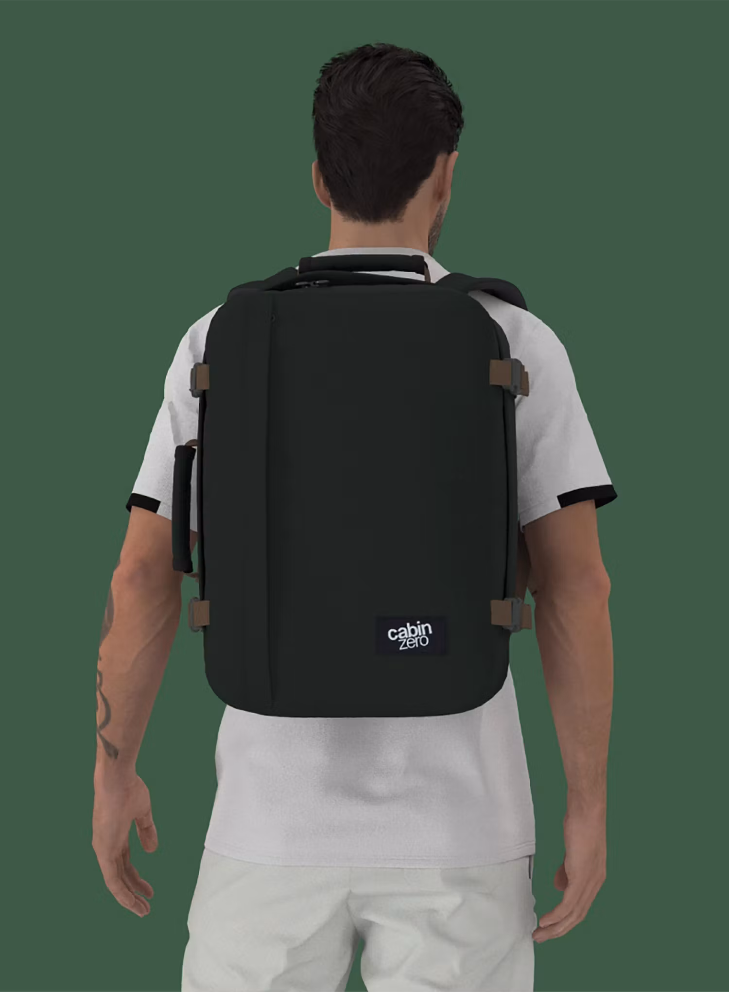 Kuprinė į lėktuvą CabinZero Classic 36 L - black sand