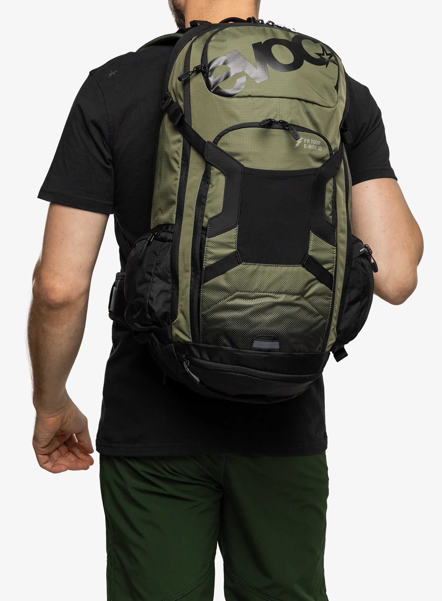 Dviratininko kuprinė Evoc FR Tour E-Ride 30 - dark olive/black